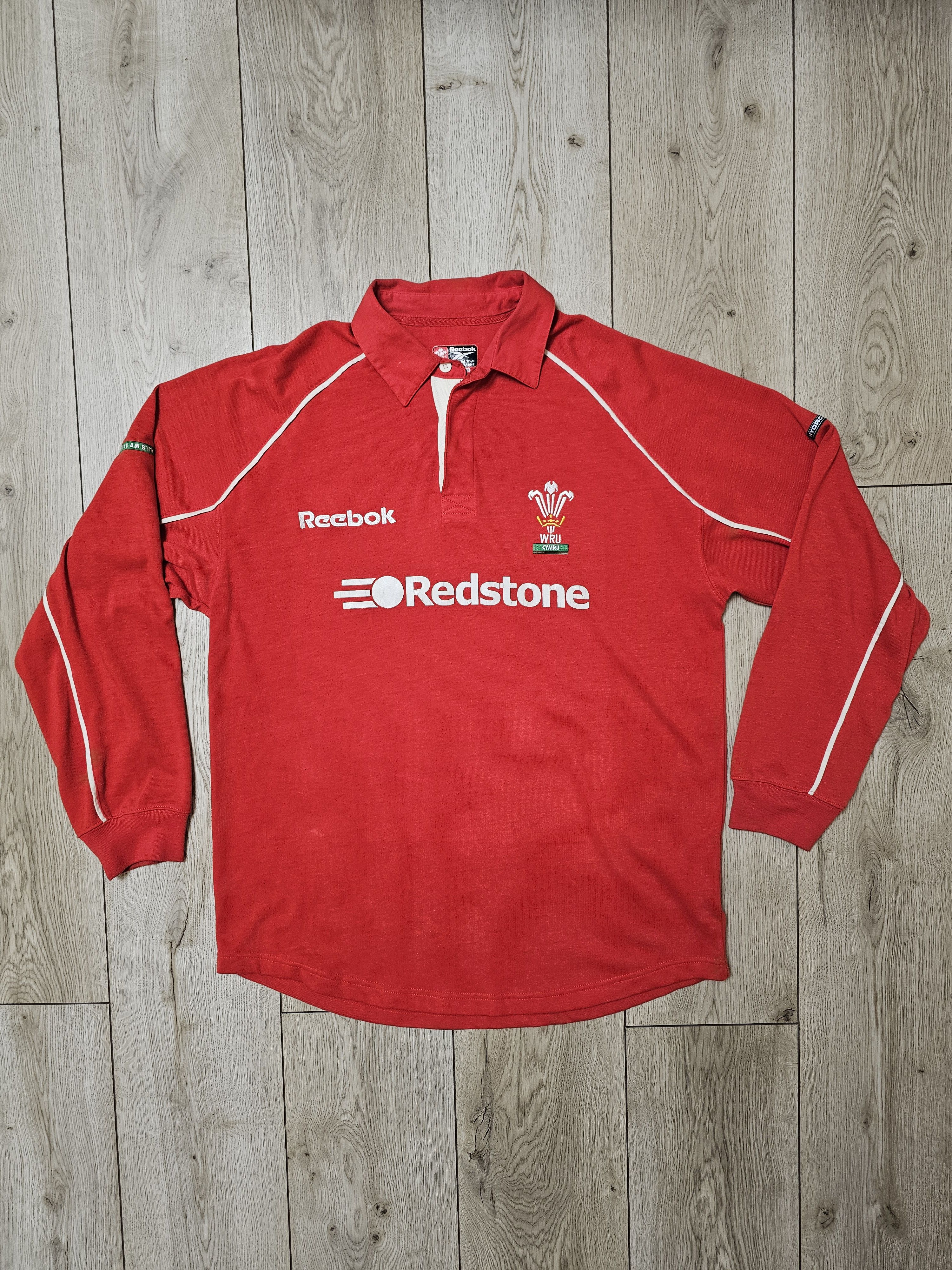 Reebok WALES RUGBY JERSEY VINTAGE LONG 2001 WRU RUGBY SHIRT Size US M / EU 48-50 / 2 - 1 Thumbnail