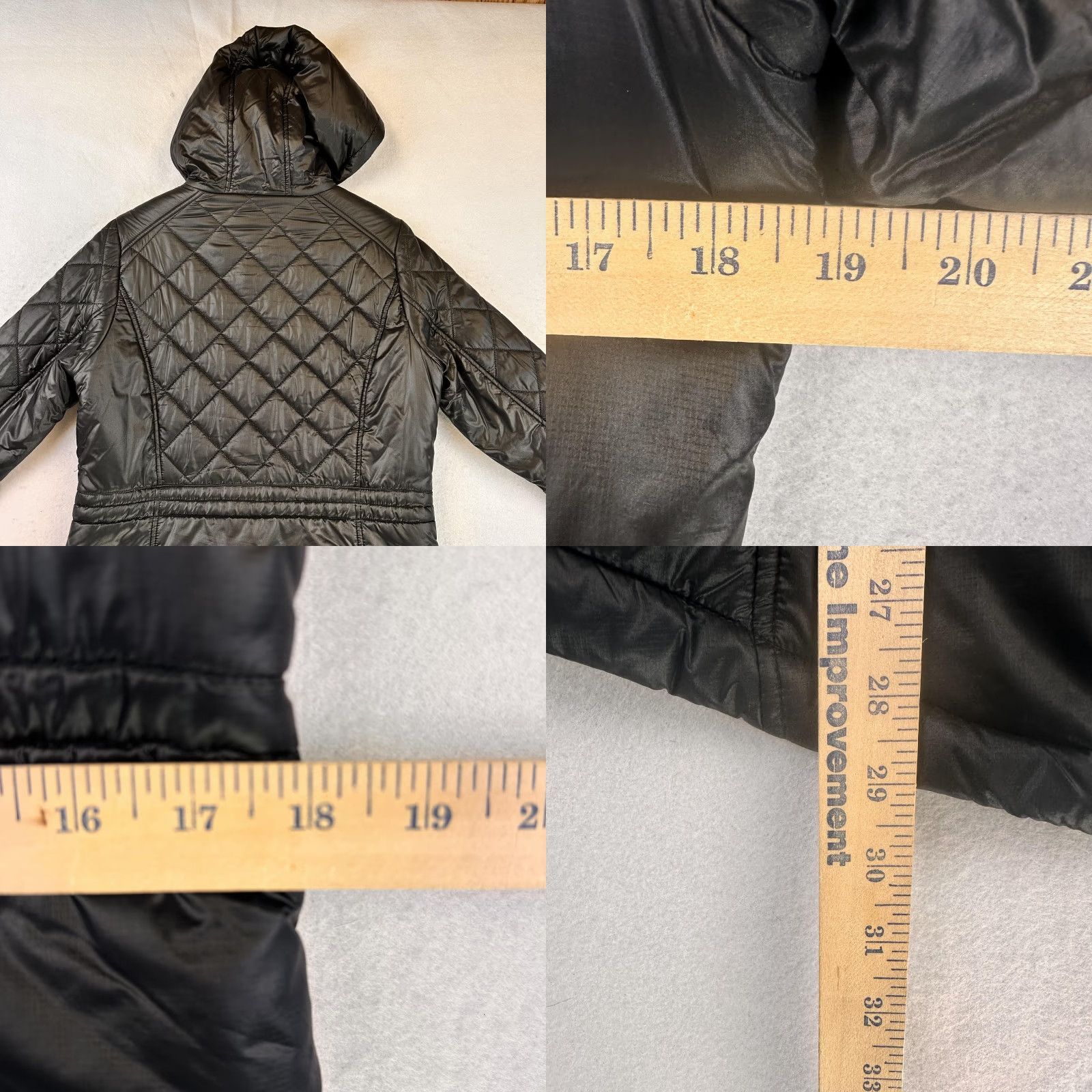 Michael Kors Michael Kors Jacket Womens Small Black Quilted Hooded Zip Drop Tail Size S / US 4 / IT 40 - 9 Thumbnail