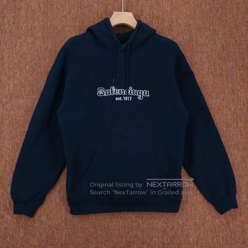 Balenciaga Balenciaga Letter printed casual hooded sweatshirt Size US S / EU 44-46 / 1 - 1 Thumbnail
