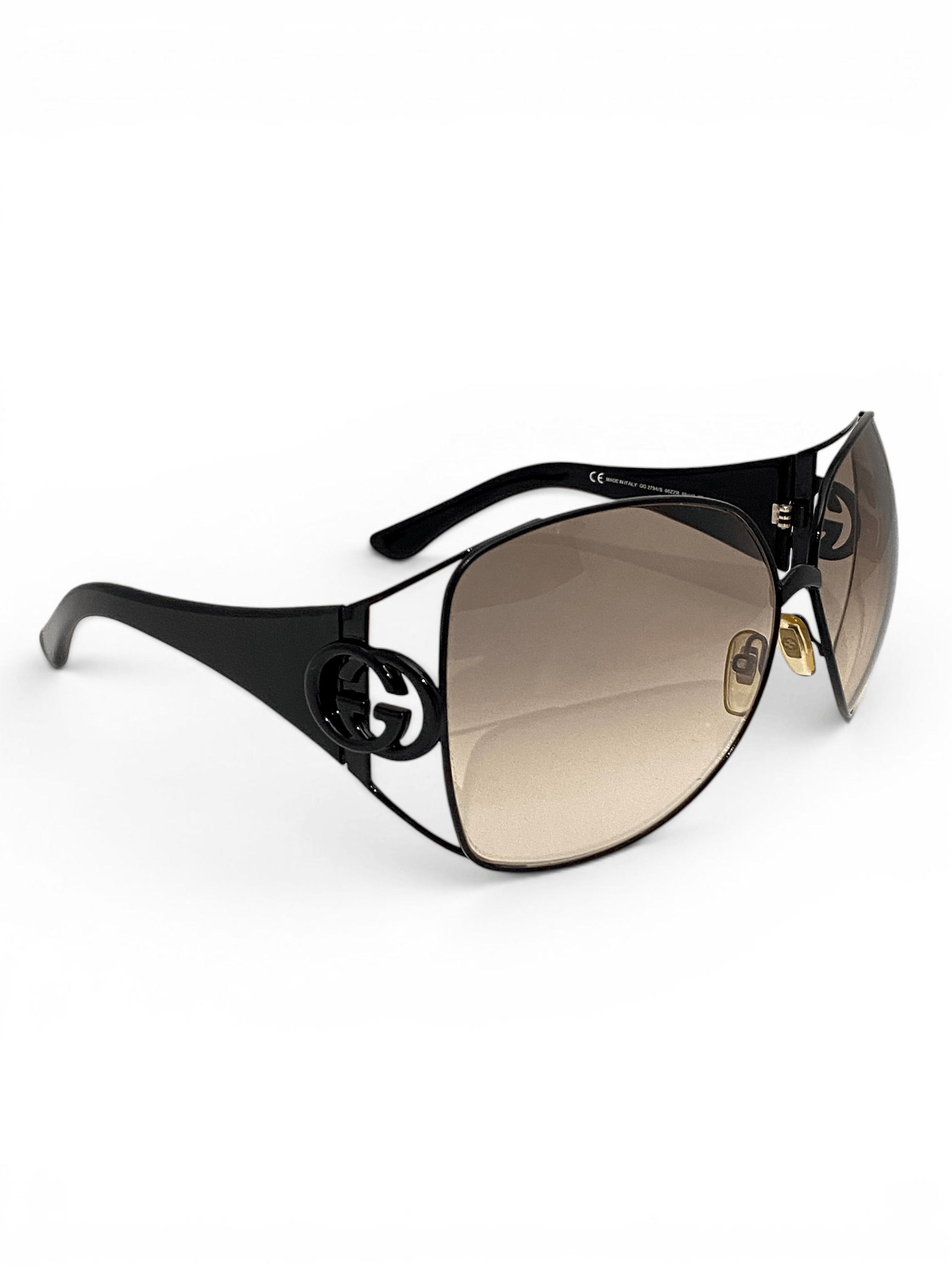 Gucci Gucci x Tom Ford GG Logo Black Oversized Sunglasses Y2K Size ONE SIZE - 1 Thumbnail