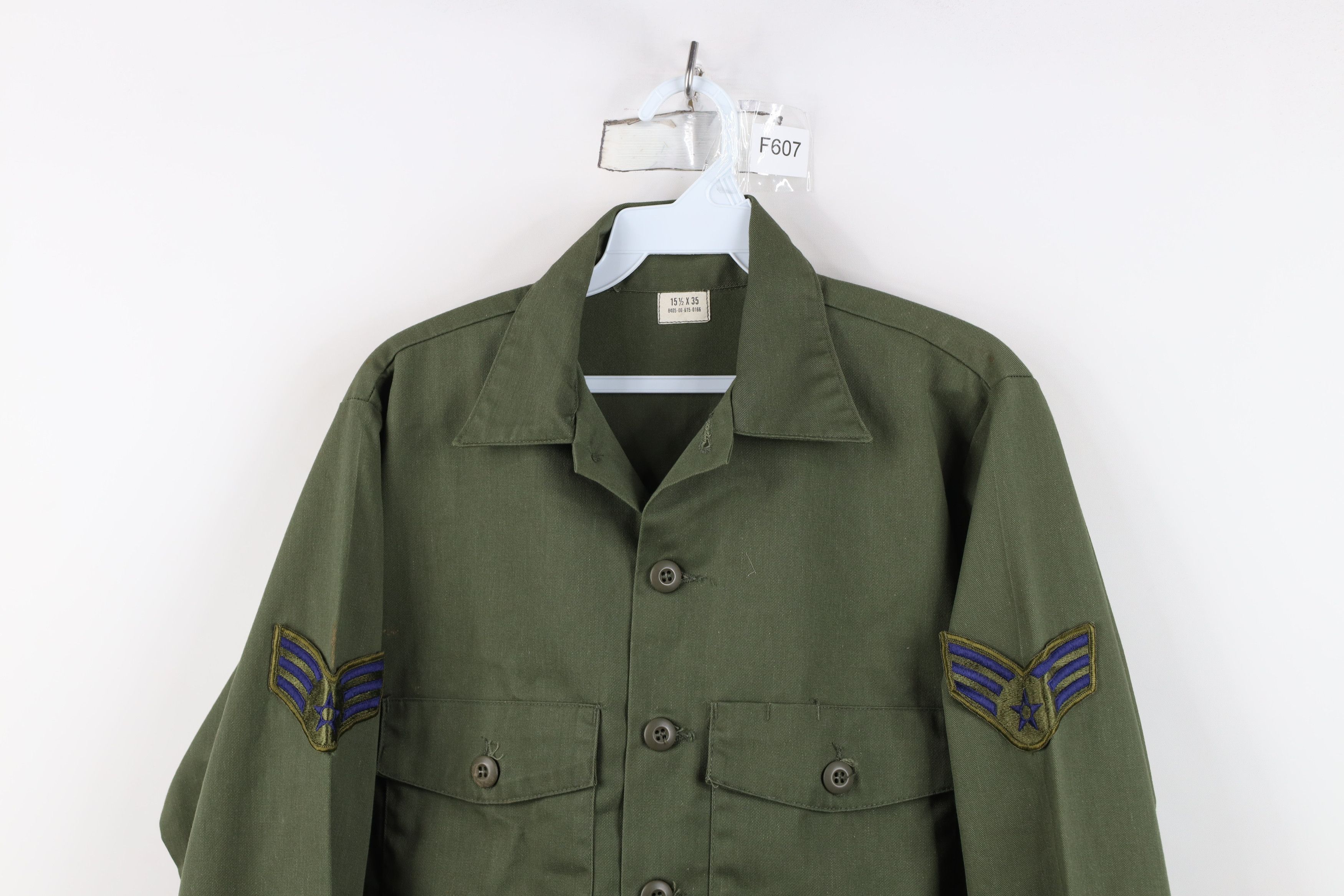 Vintage Vintage 80s US Air Force Military Field Button Shirt USA Size US M / EU 48-50 / 2 - 2 Thumbnail