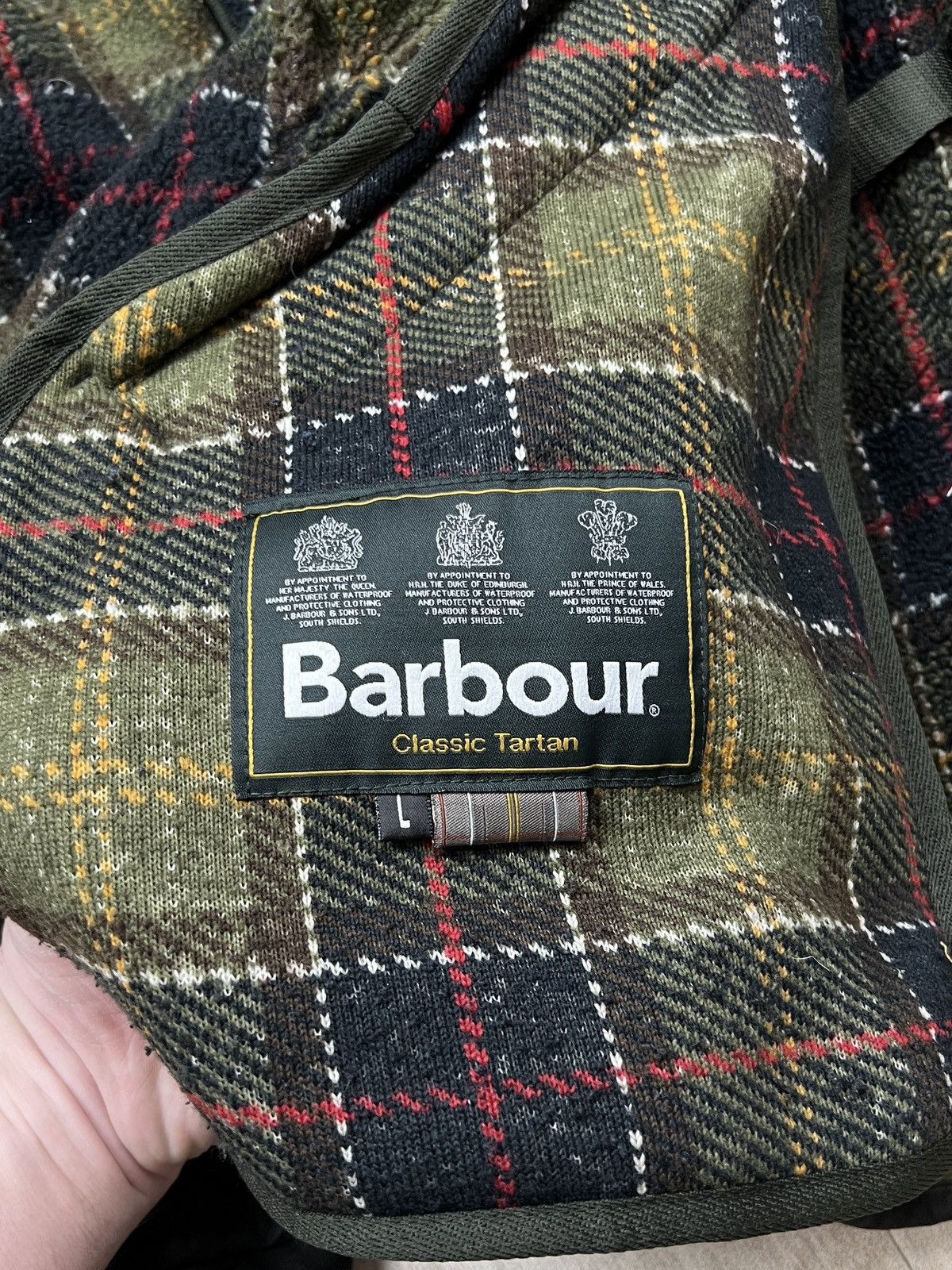 Barbour Barbour Edderton Quilted Waxed Jacket (Y0286) Size US L / EU 52-54 / 3 - 10 Thumbnail