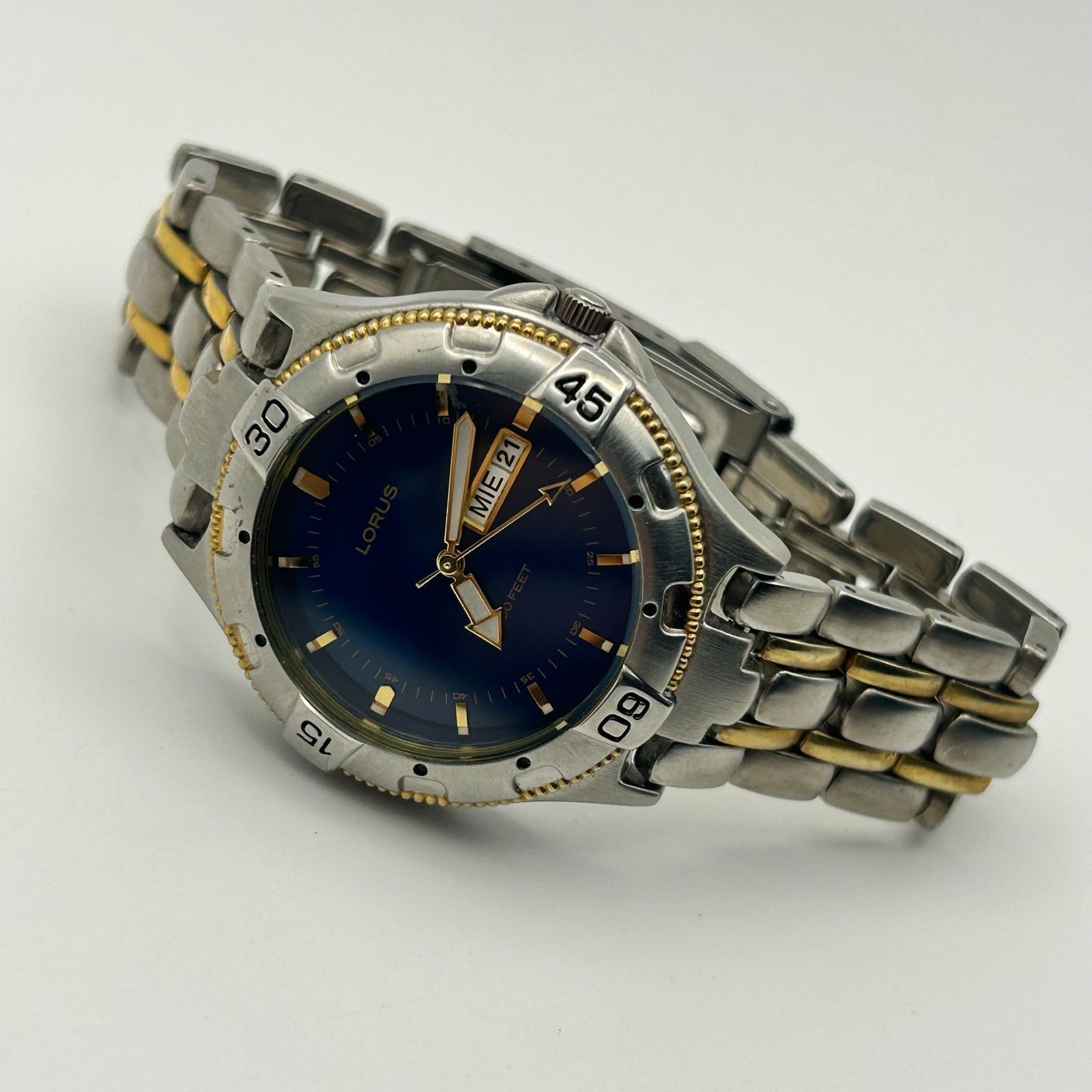 Other Vintage Lorus LR0274 Silver Gold Date Display Men’s Watch Size ONE SIZE - 4 Thumbnail