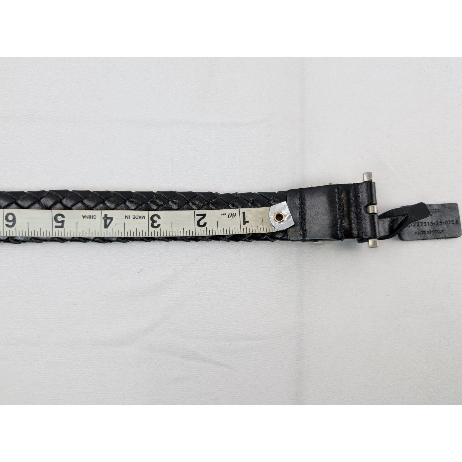 Saint Laurent Paris o1rshd1 Size: 95 / YSL Cintura Misfits C/Tresse Belt Black Size 38 - 12 Thumbnail
