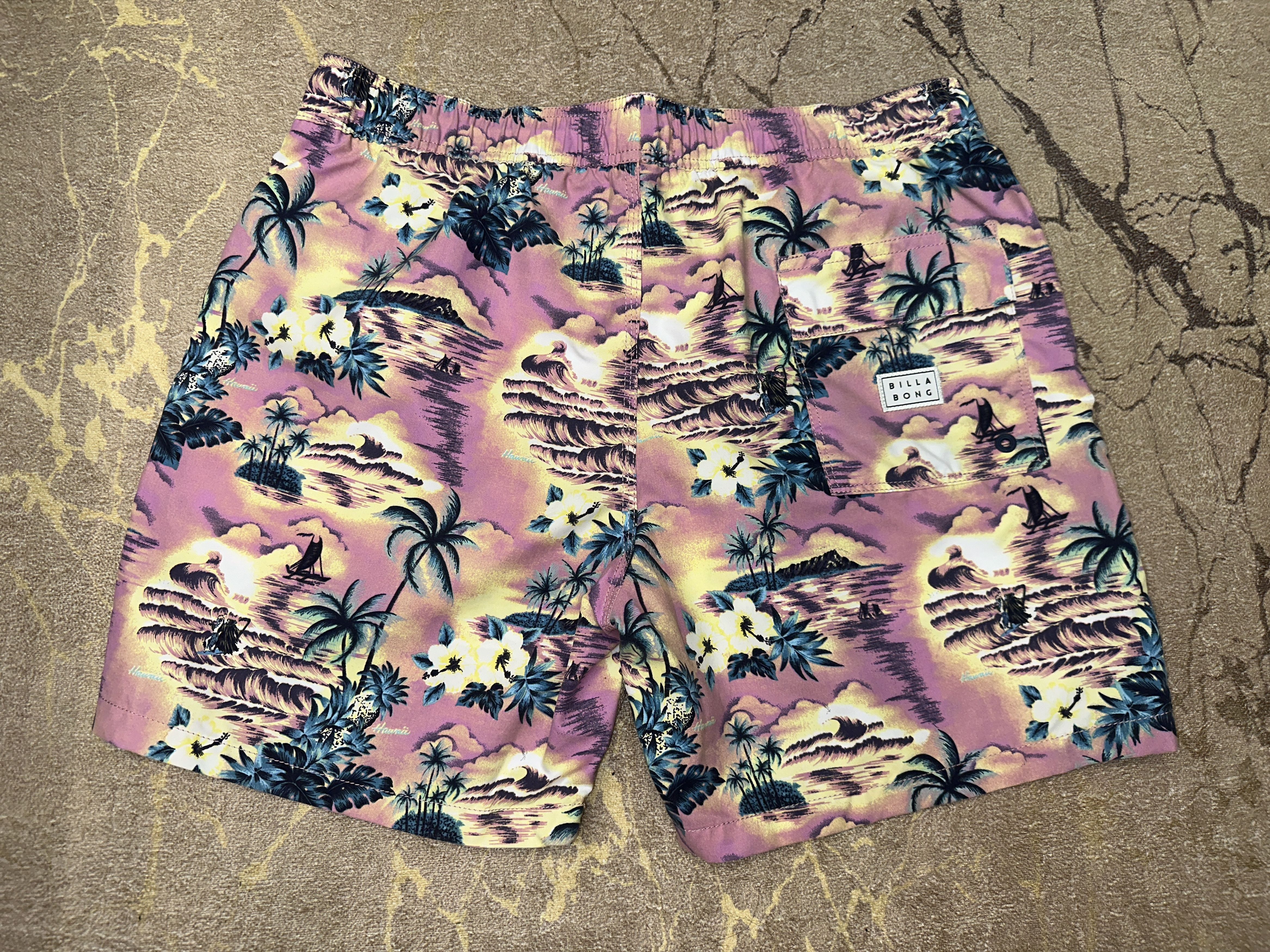Billabong Billabong Floral Palm Hawaii Surf Board Shorts Trunks Size L Size US 36 / EU 52 - 2 Thumbnail