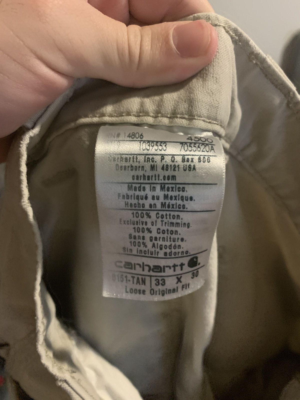 Carhartt × Vintage Carhartt Men’s Work Pants - Tan Size US 33 - 3 Thumbnail