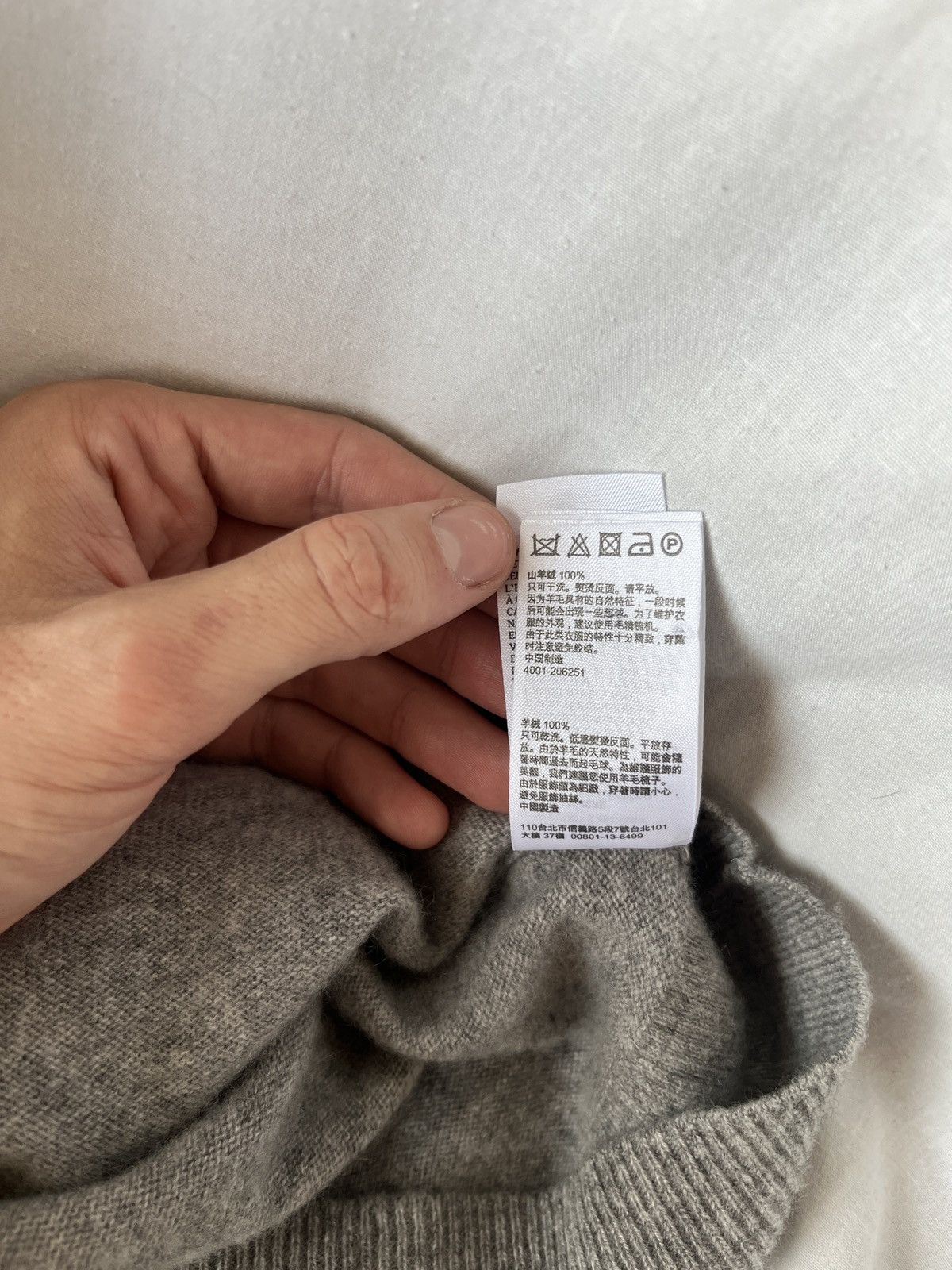 Allsaints ALLSAINTS GREY CASHMERE SWEATER SZ XS Size XS / US 0-2 / IT 36-38 - 9 Thumbnail
