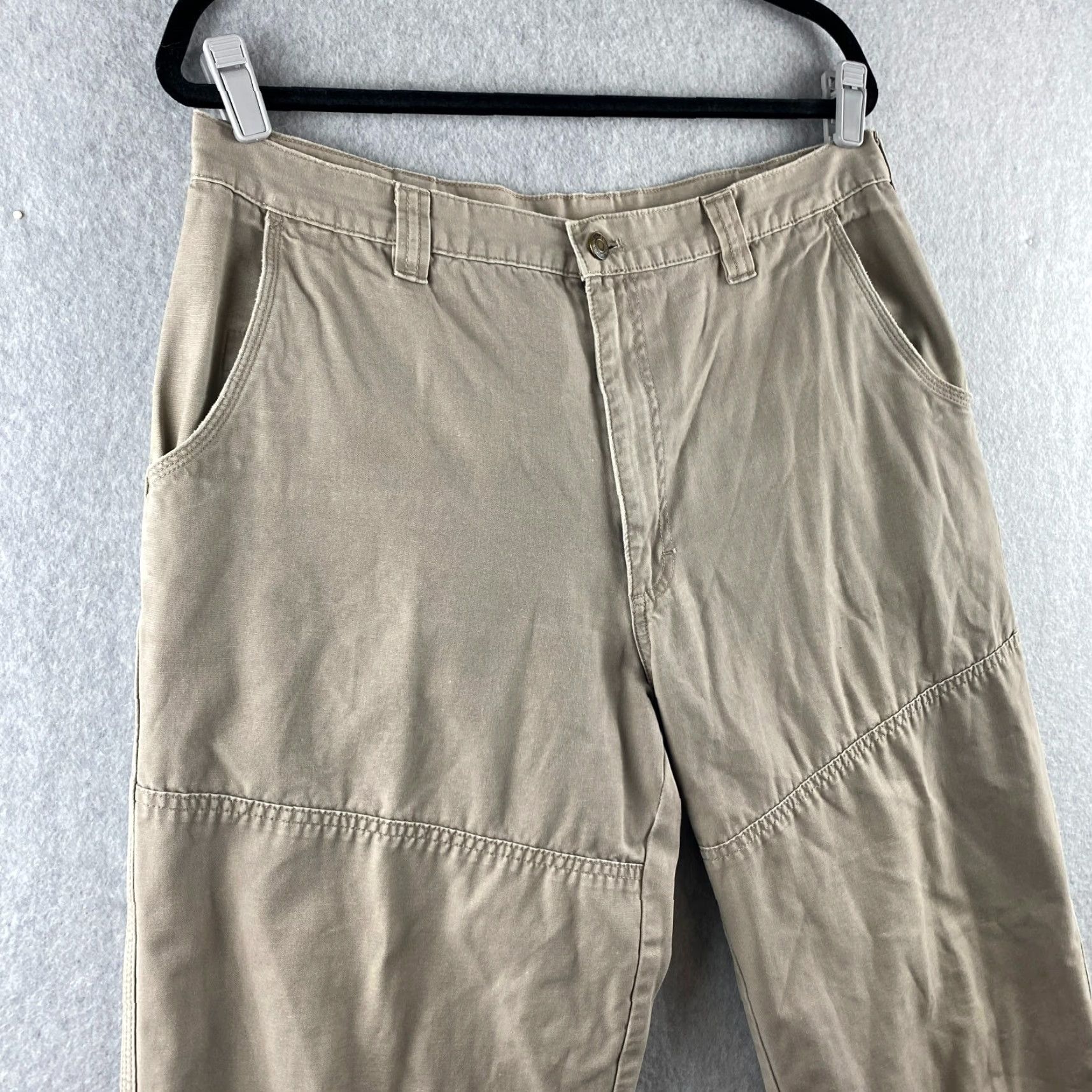 Vintage L.L. Bean Pants Mens 36 Khakis Beige Outdoor Hiking Camping Flap-Button Pockets Size US 36 / EU 52 - 4 Thumbnail