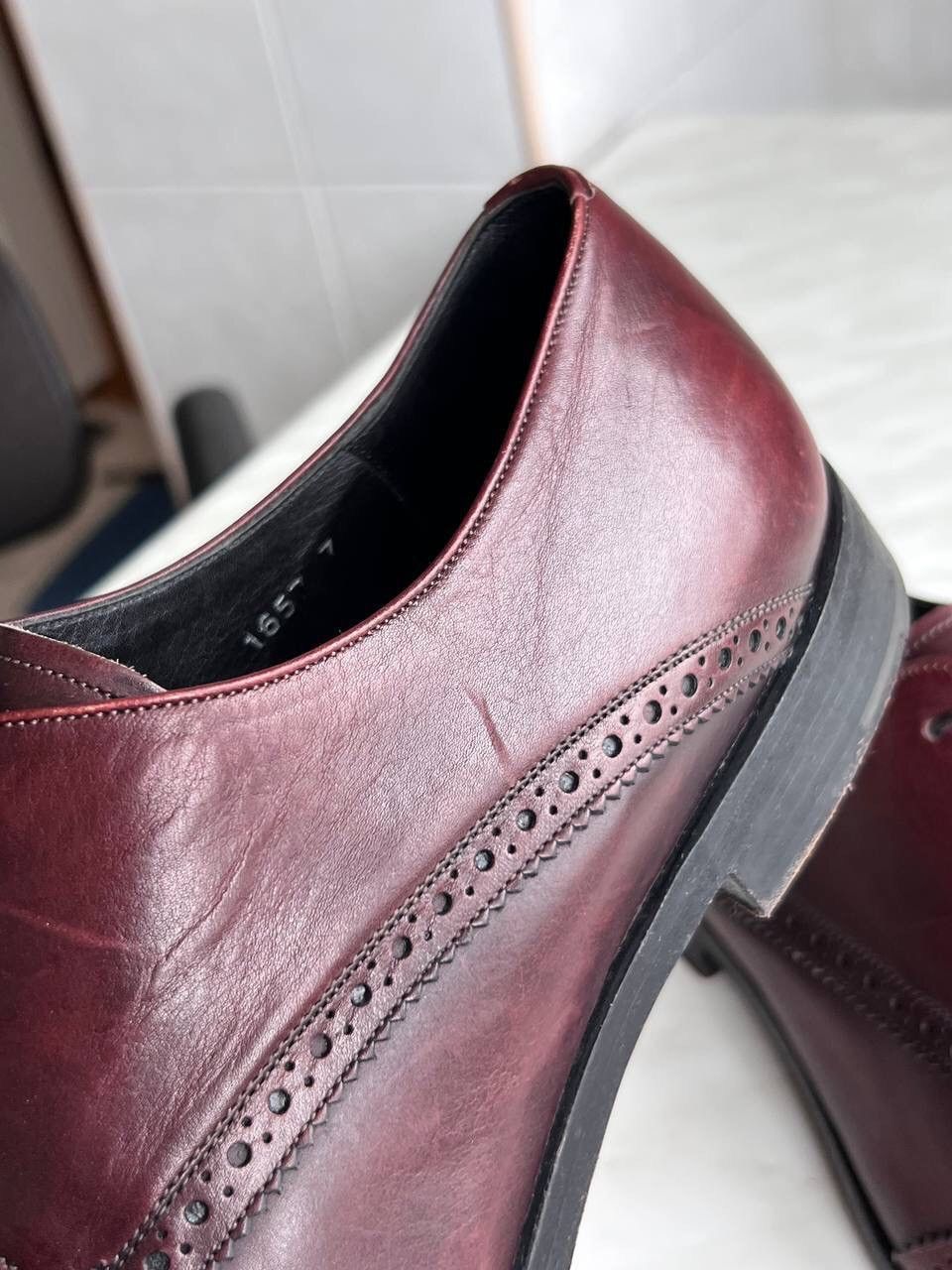 Prada × Vintage PRADA Brogue Oxfords Vintage y2k luxury grunge archive Size US 9 / EU 42 - 22 Thumbnail