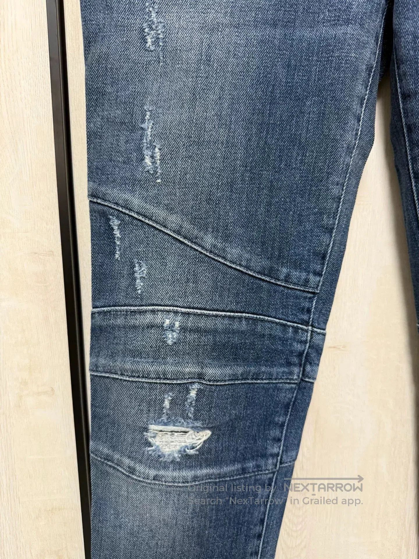 Balmain balmain classic washed blue denim pants. Size 37" - 5 Thumbnail