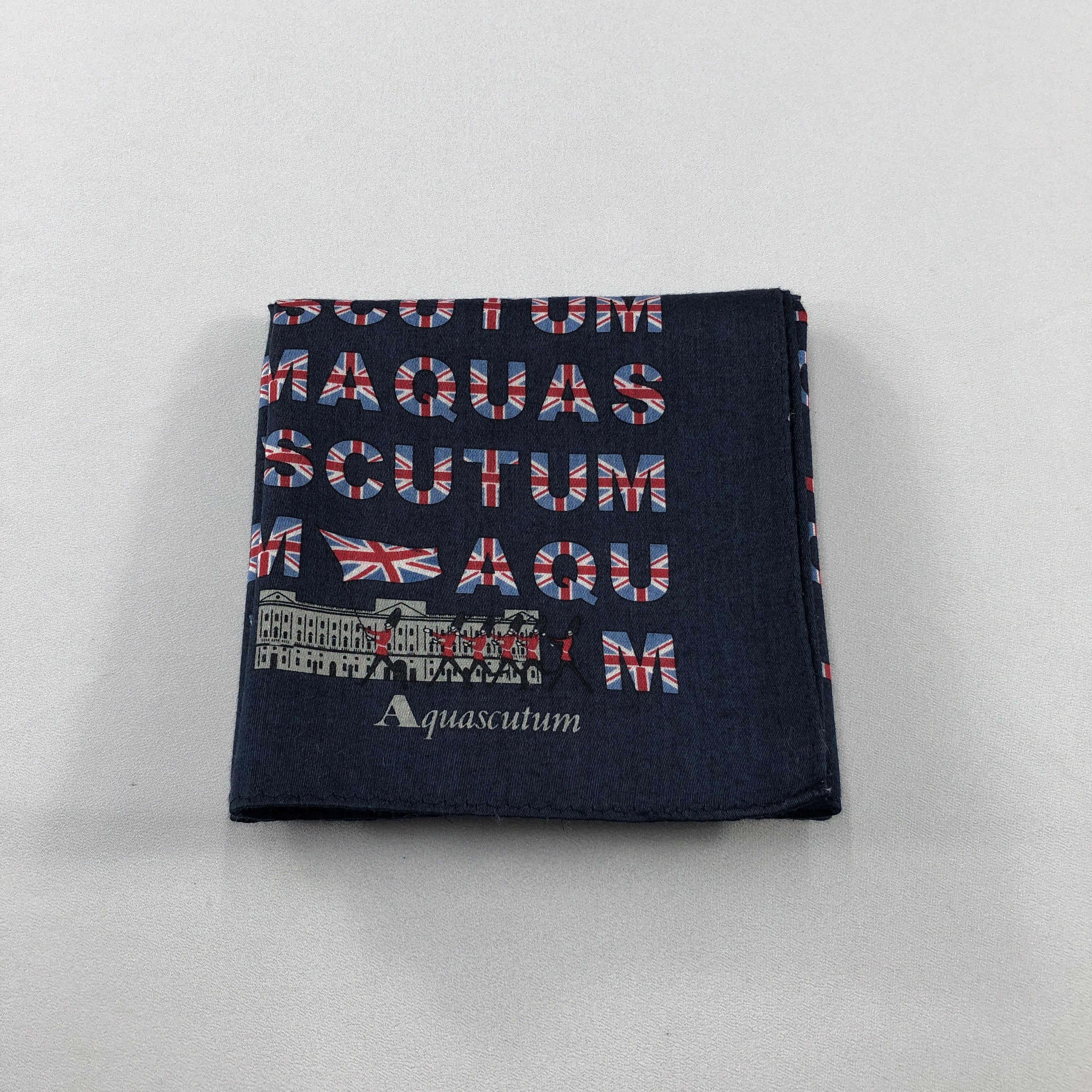 Aquascutum Aquascutum Union Jack Handkerchief Neckerchief Bandana H2996 Size ONE SIZE - 5 Thumbnail