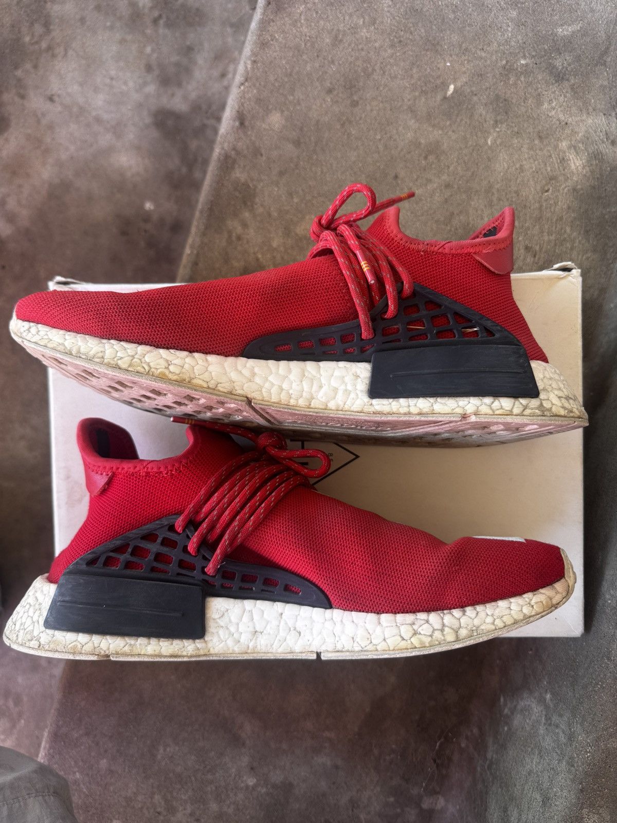 Adidas × Pharrell HUMAN RACE NMD / RED Size US 9.5 / EU 42-43 - 3 Thumbnail