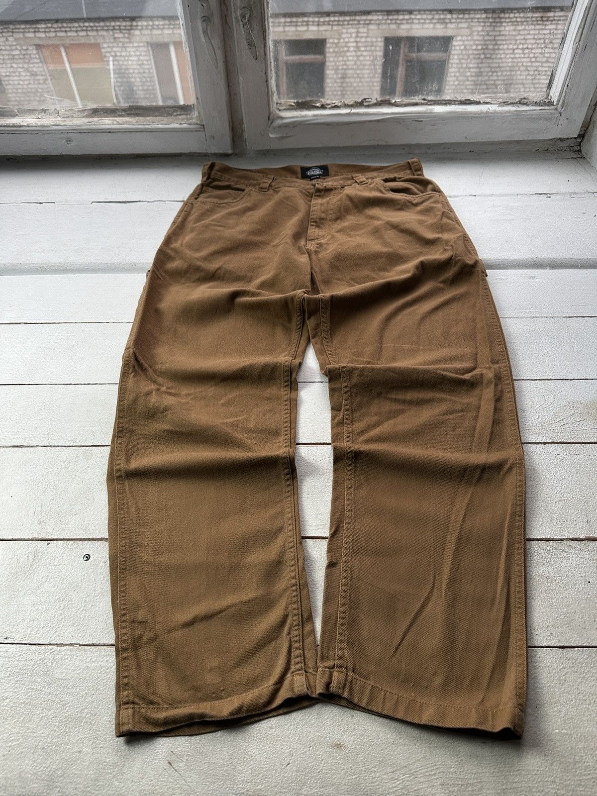Dickies MUSTARD DICKIES 🚨 CARGO PANTS Y2K SK8 BAGGY MULTIPOCKET Size US 34 / EU 50 - 1 Thumbnail