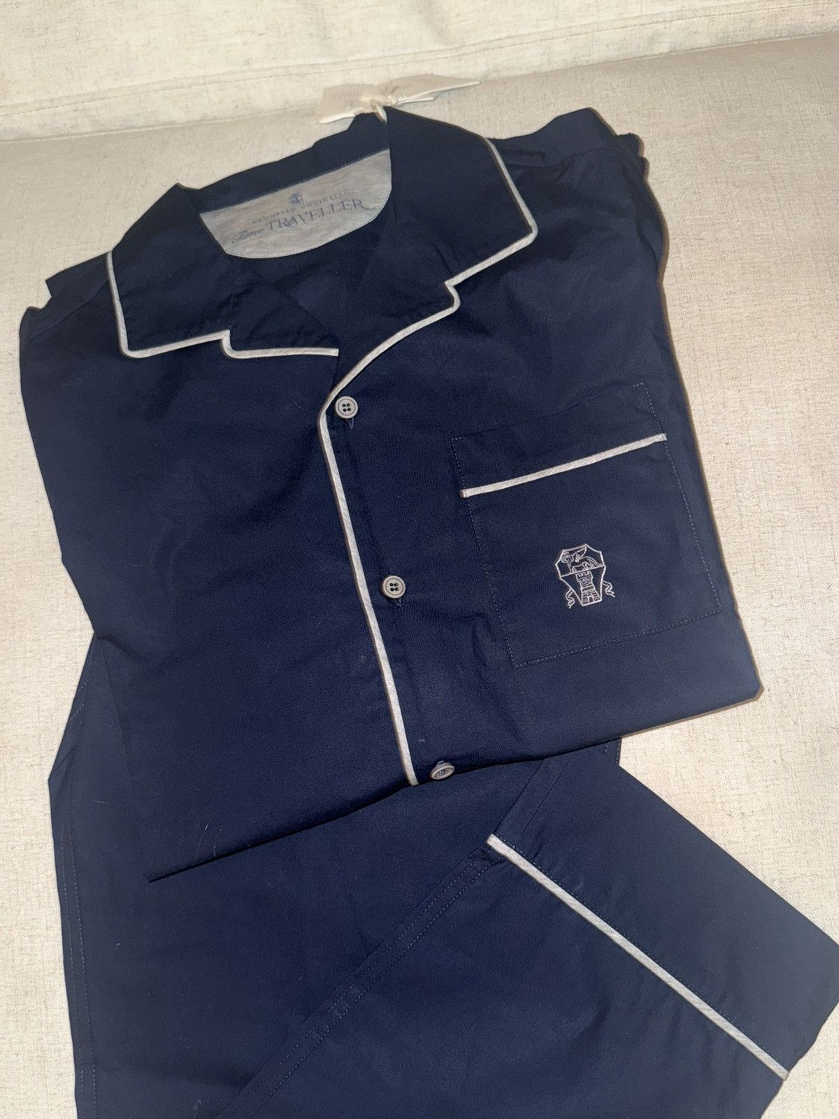 Brunello Cucinelli Brunello Cucinelli navy pyjama set Size US M / EU 48-50 / 2 - 1 Thumbnail