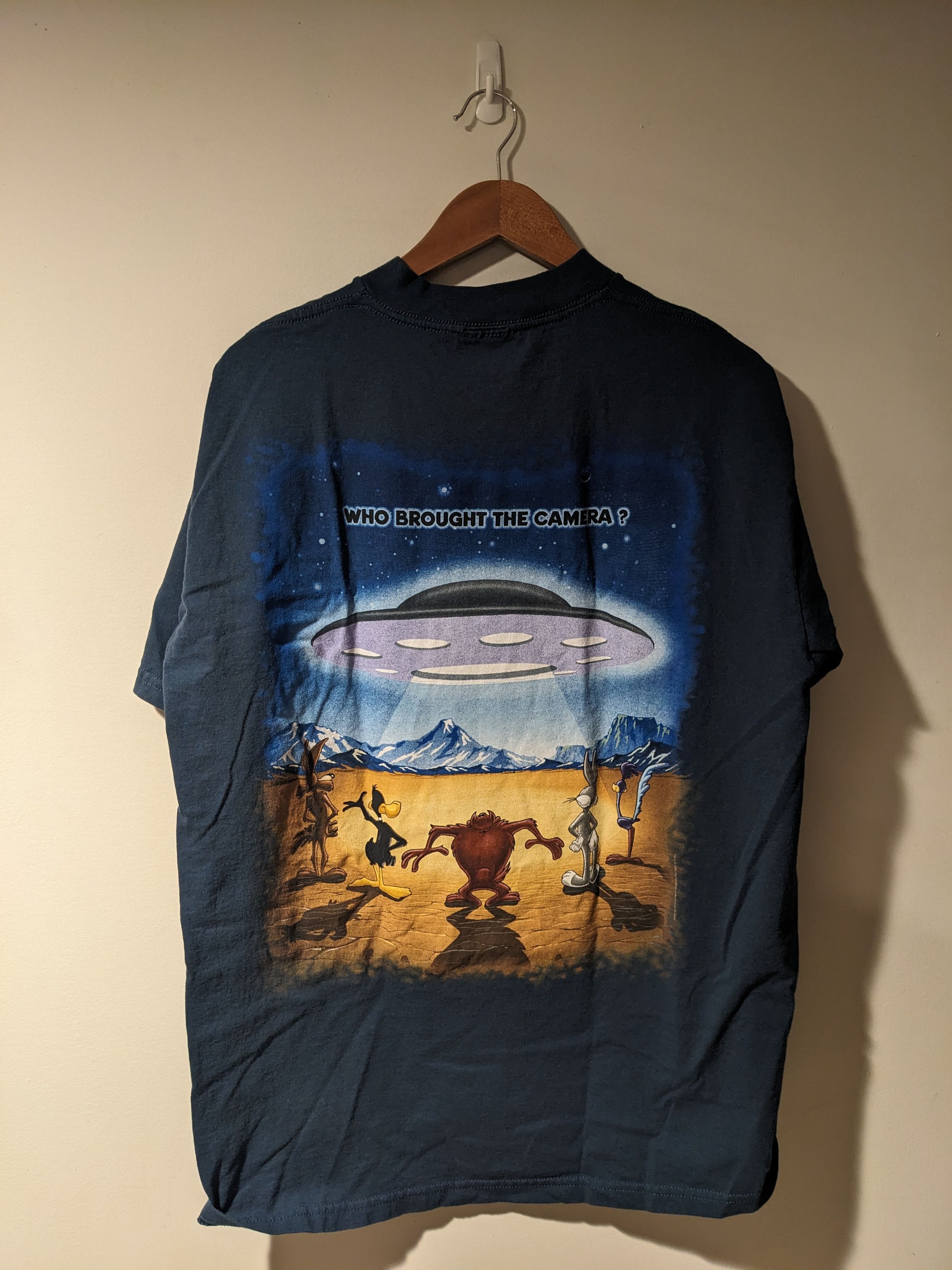 Cartoon Network × Vintage Vintage 1996 Looney Tunes UFO Space Cartoon Network T-Shirt Size US XL / EU 56 / 4 - 1 Thumbnail