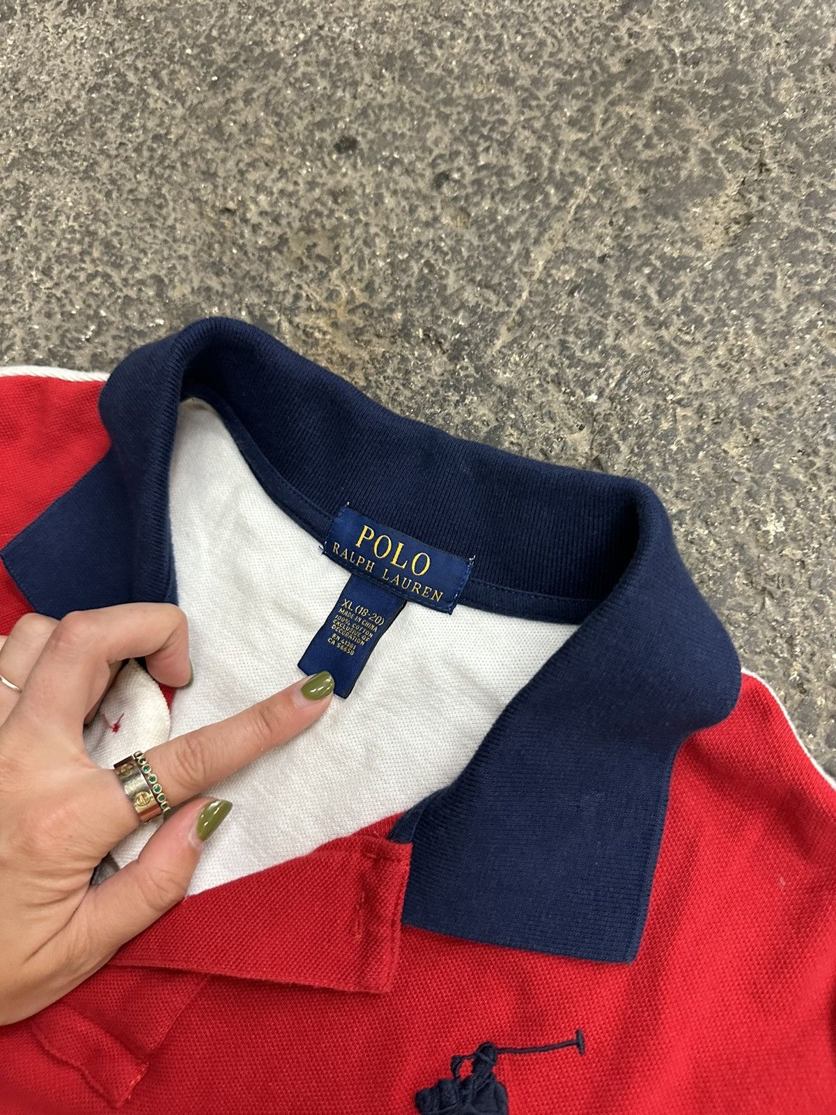 Polo Ralph Lauren × Vintage Vintage big pony poly shirt Size US S / EU 44-46 / 1 - 6 Thumbnail