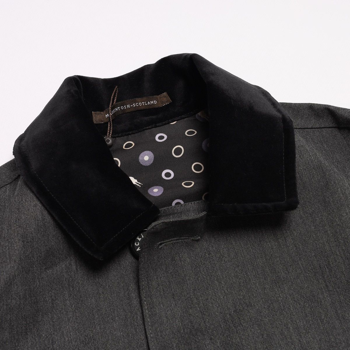Mackintosh Mackintosh Scotland Wool Coat Gray Rubber Proofed Jacket Size US S / EU 44-46 / 1 - 2 Thumbnail
