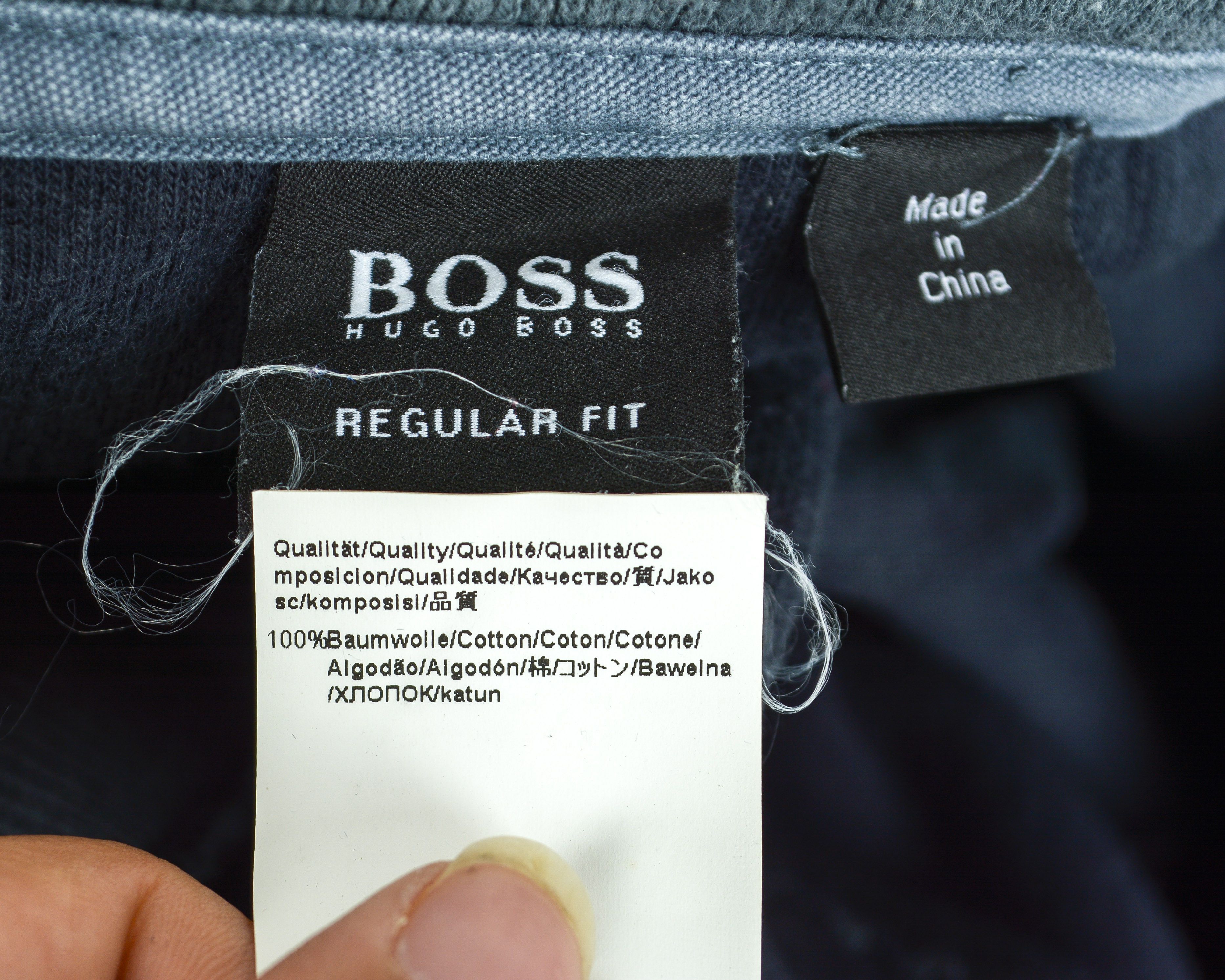 Hugo Boss Men's Regular Fit Sweater M Pullover Jumper Zip Up Neck Size US M / EU 48-50 / 2 - 6 Thumbnail