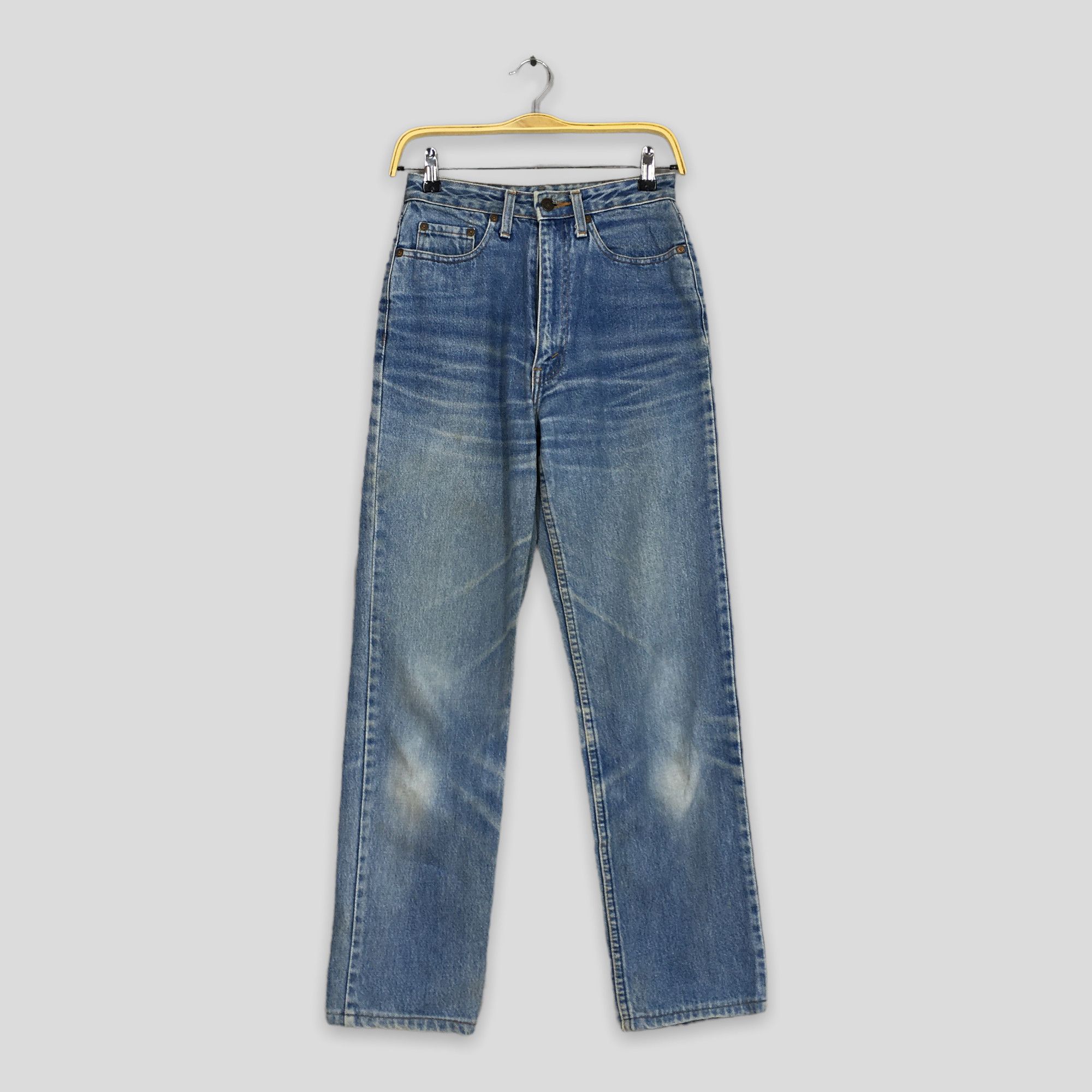 image of Size 26X29.5 Vintage Levi's 515 0217 Light Wash Blue Jeans, Women's