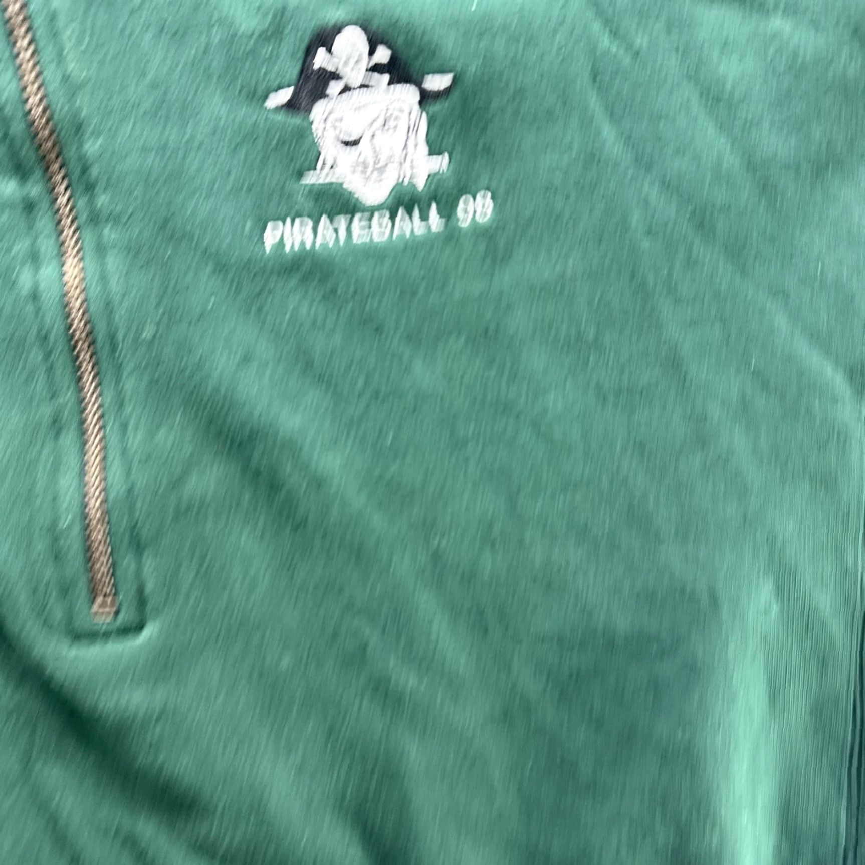 Starter VINTAGE Starter Sweatshirt Mens XL Green Quarter Zip Pirateball 98 Logo 90s Size US XL / EU 56 / 4 - 6 Thumbnail