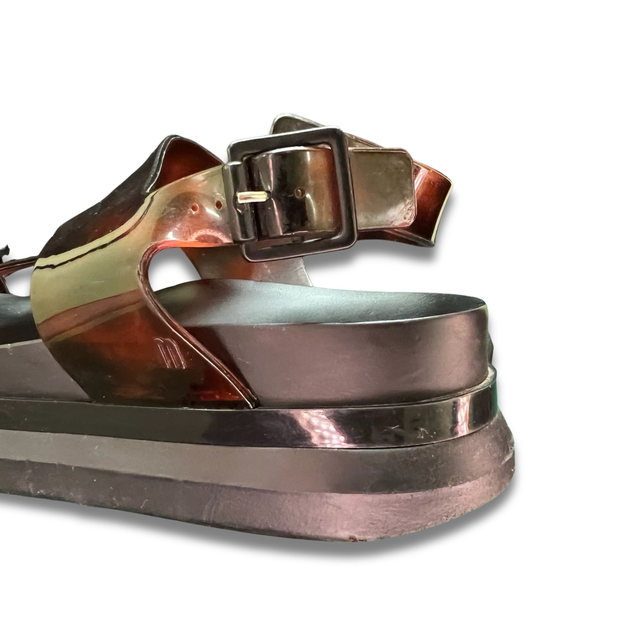 Melissa Melissa Cosmic Platform Sandals With Tortoise Shell Pattern Size US 8 / IT 38 - 5 Thumbnail