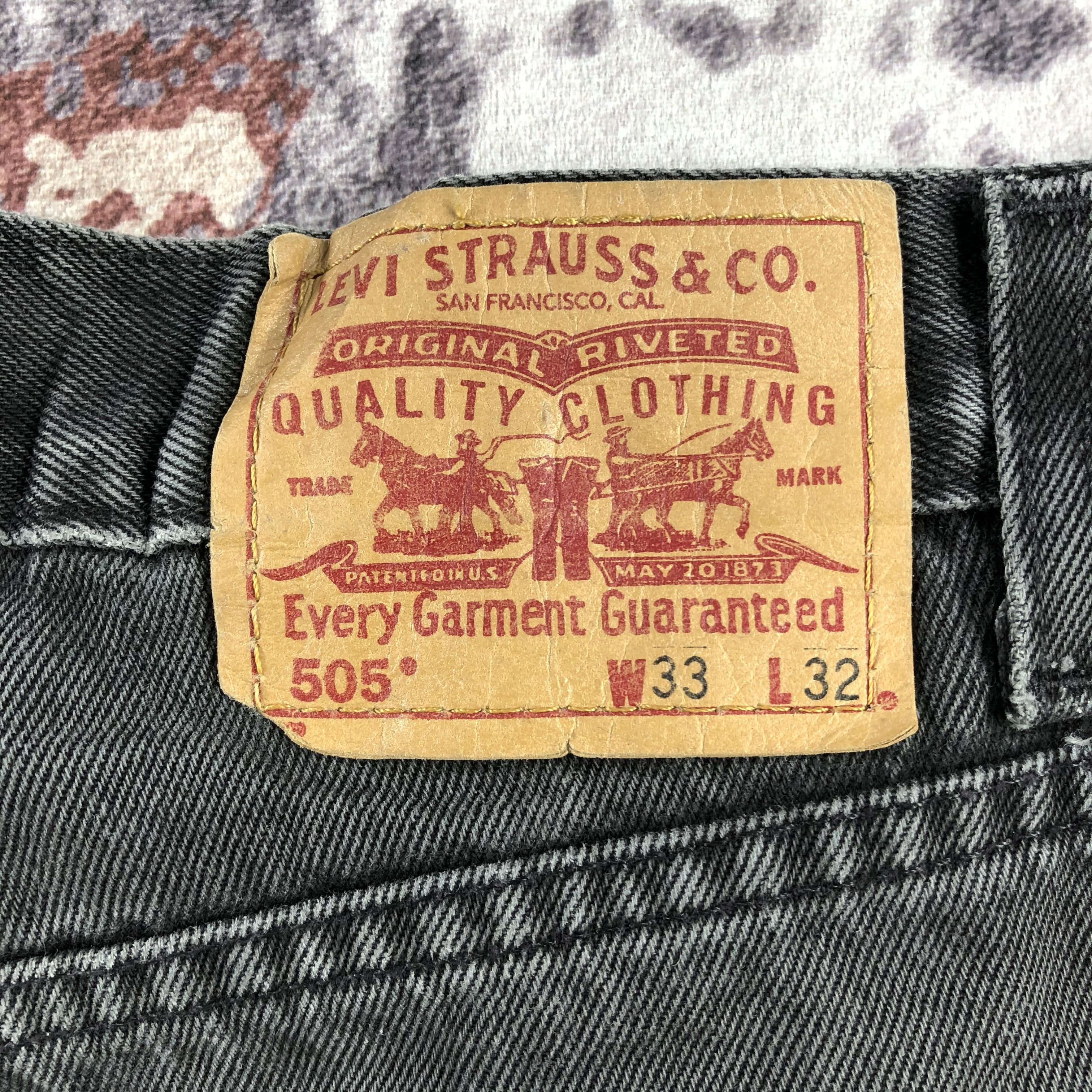 Levi's × Vintage Vintage 90s Faded Black Levis 505 Jeans-JM2945 Size US 32 / EU 48 - 6 Thumbnail