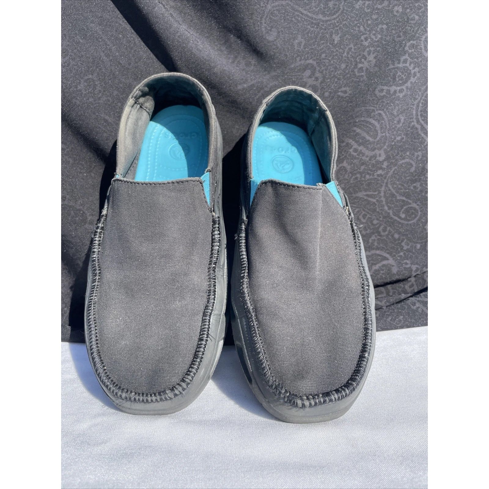 Crocs Crocs Tideline Vented Canvas Loafer Slip On Boat Shoes Men’s Size US 9 / EU 42 - 1 Thumbnail