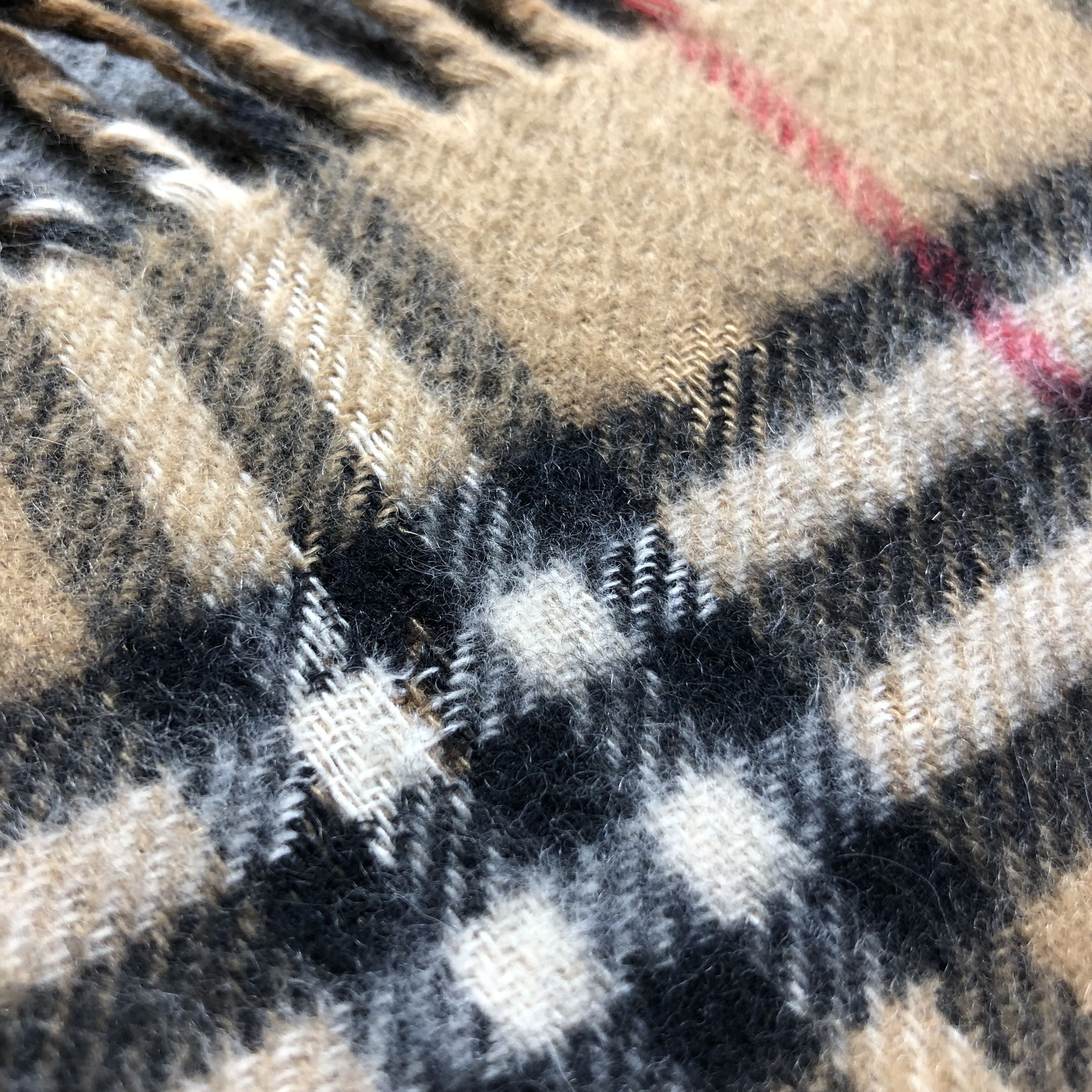 Burberry Burberrys Nova Check Tan Cashmere Scarf Muffler V1781 Size ONE SIZE - 16 Thumbnail