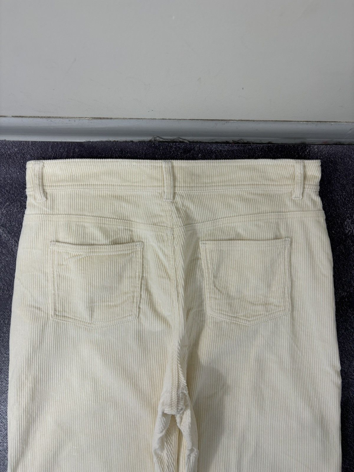 Sezane Sezane Women’s Cream Corduroy Velvet Wide Leg Pants Trousers Size 32" / US 10 / IT 46 - 19 Thumbnail