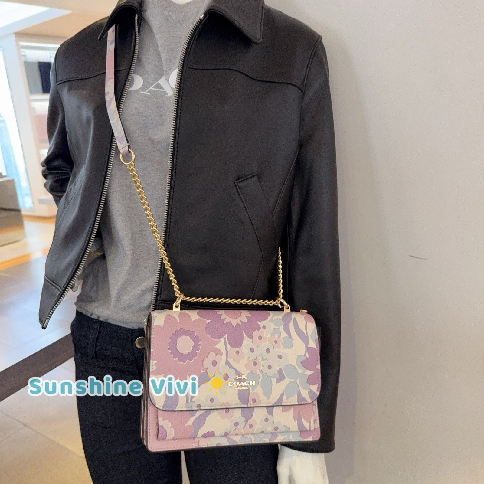 Coach NWT Coach CBM06 Klare Crossbody Bag Floral Gold/Ivory Multi Size ONE SIZE - 4 Thumbnail