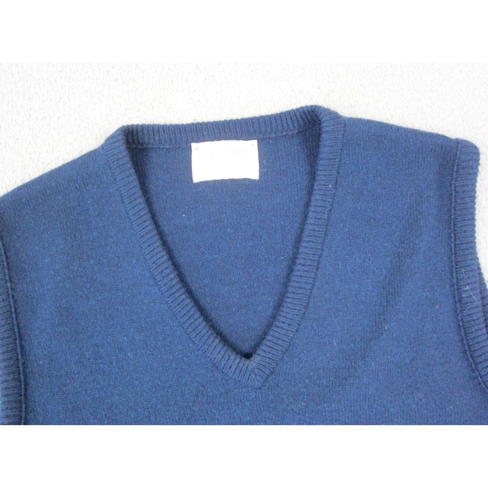 Vintage VINTAGE Lord Jeff Sweater Vest Mens L Blue Orlon Wool Knit V Neck 70s USA Size US L / EU 52-54 / 3 - 2 Thumbnail