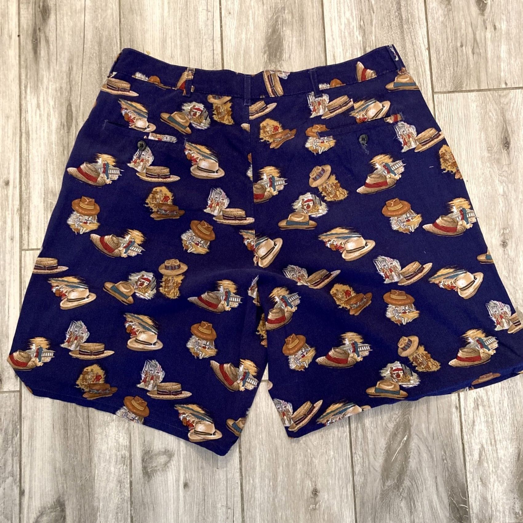 Polo Ralph Lauren VINTAGE Polo Ralph Lauren USA All Over Print Bermuda Shorts 34 Men's Blue RARE Size US S / EU 44-46 / 1 - 6 Thumbnail