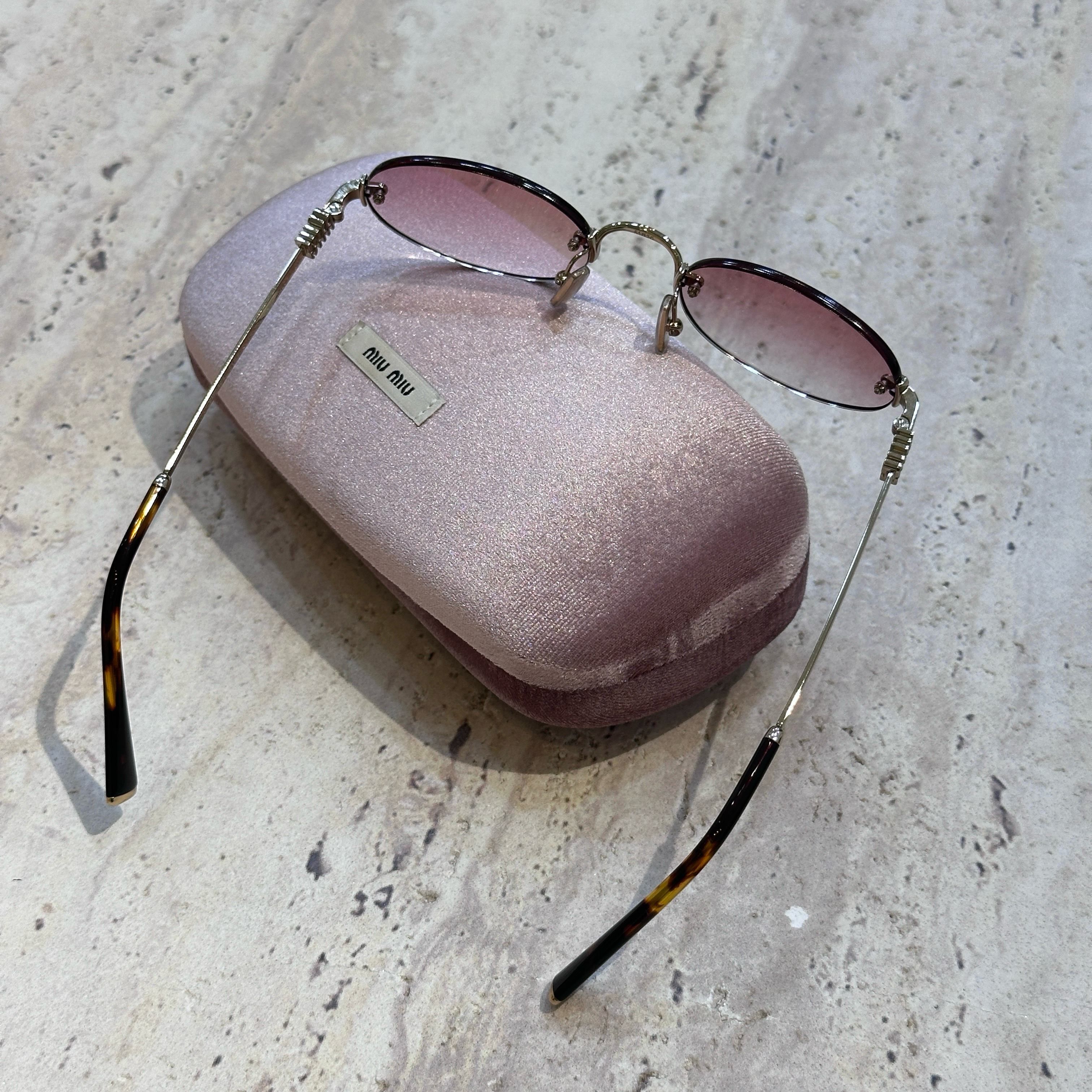 Miu Miu MIU MIU 0MU A54S ZVN70O SUNGLASSES Size ONE SIZE - 7 Thumbnail