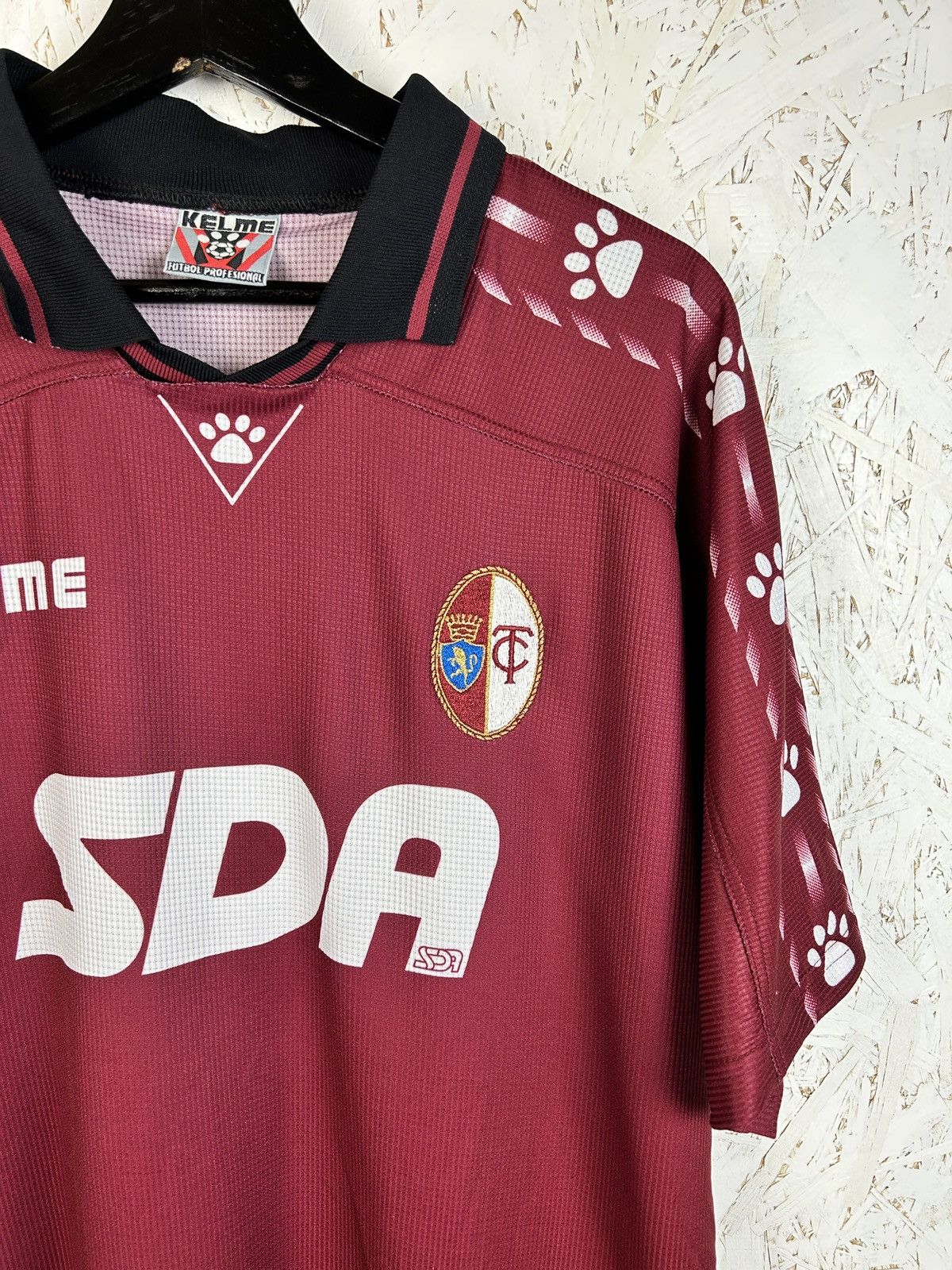 Vintage 90s Vintage Kelme Torino FC 1996/97 Home Kit Soccer Jersey S Size US S / EU 44-46 / 1 - 2 Thumbnail
