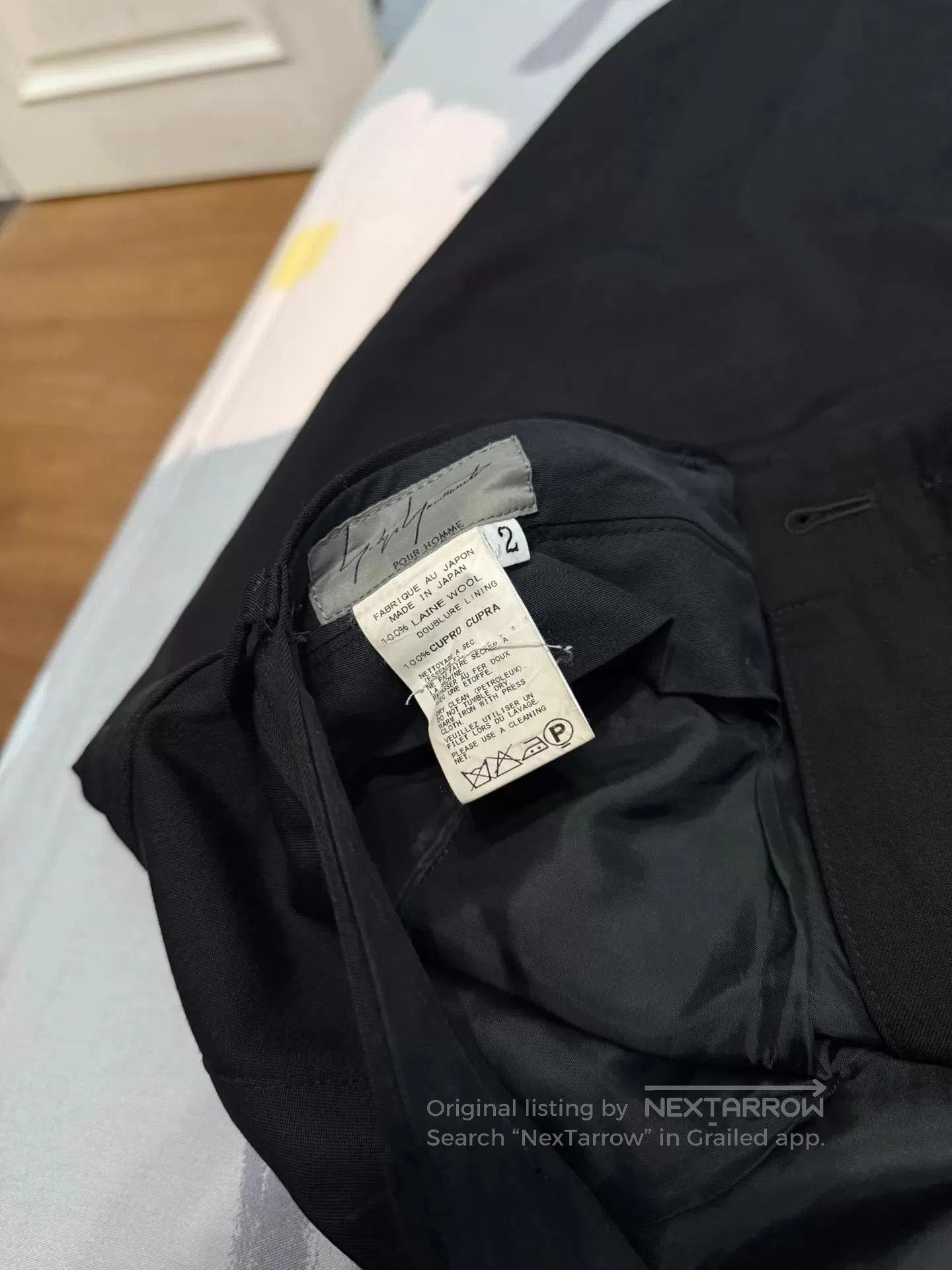 Yohji Yamamoto Black Casual Pants Size 32. Size US 32 / EU 48 - 4 Thumbnail