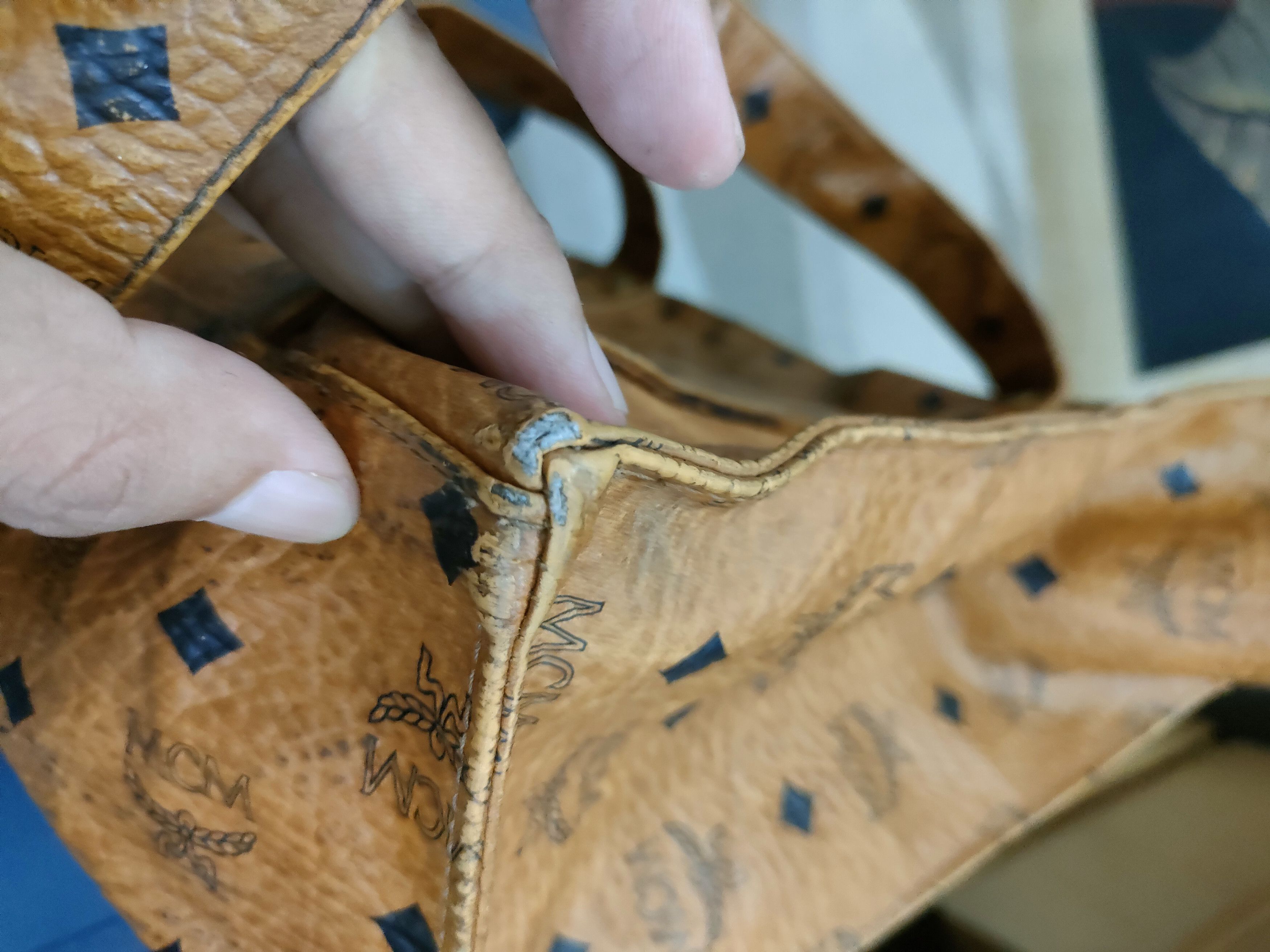 MCM × Vintage Vintage MCM Monogram Tote Bag Size ONE SIZE - 13 Thumbnail