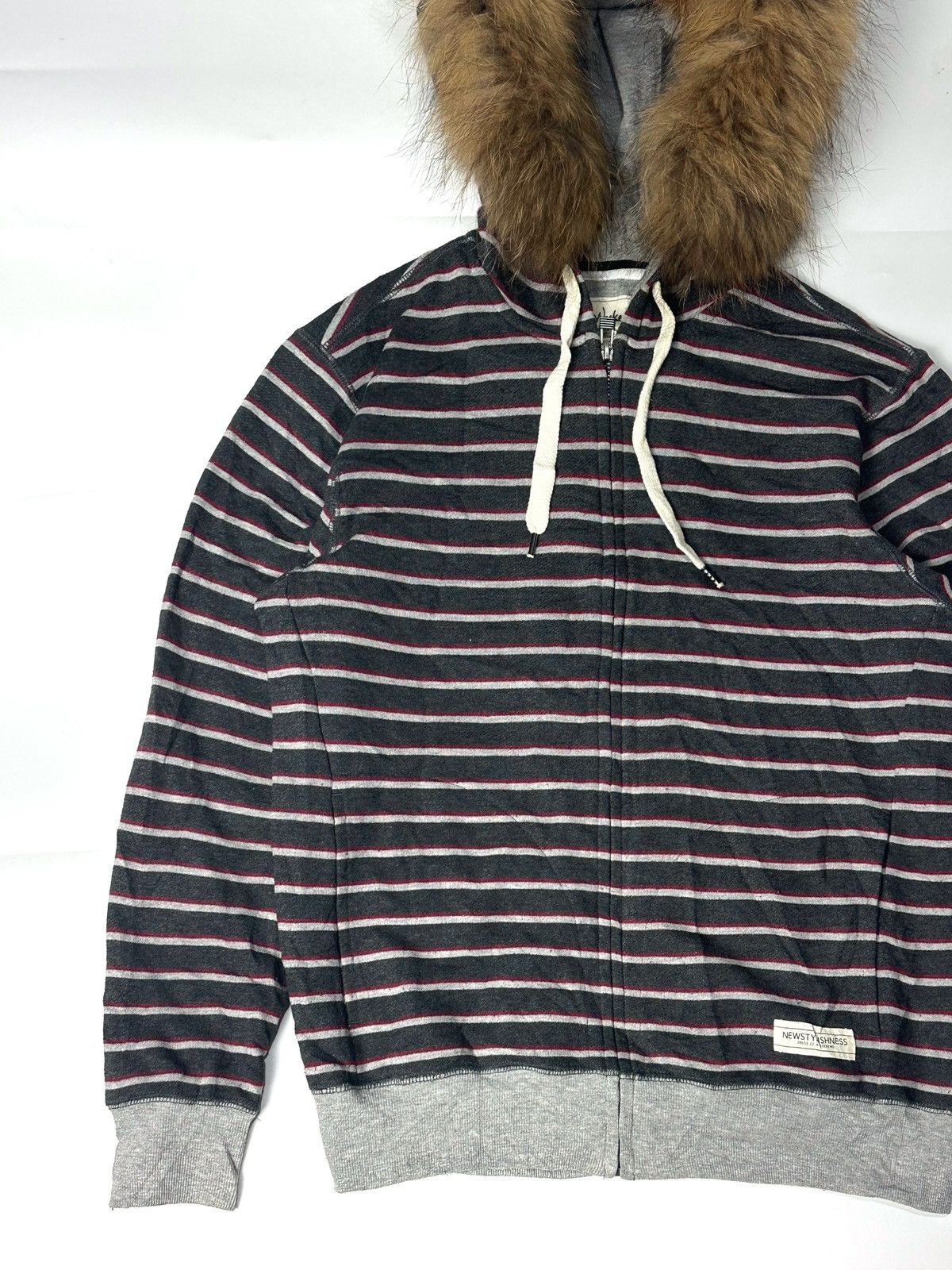 Hysteric Glamour × Le Grande Bleu (L.G.B.) × Vintage Fur Stripe Hoodie Size US M / EU 48-50 / 2 - 2 Thumbnail