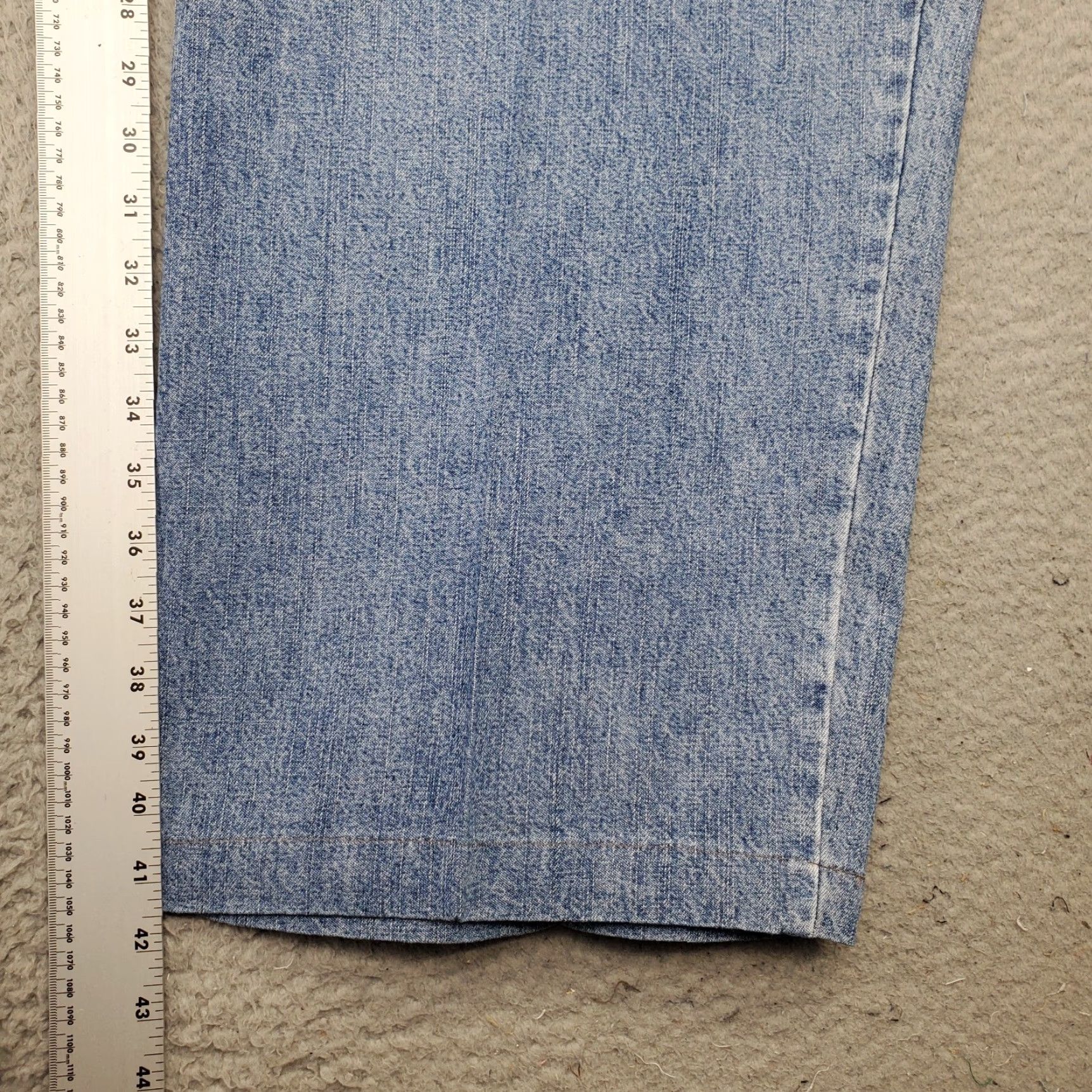Levi's Levi's Carpenter Jeans Mens 48x30 Blue Denim High Rise Double Stitch Straight Jeans Mens Color Blue 5-Pocket Design Regular Fit Size 48 Mens Size US 32 / EU 48 - 3 Thumbnail