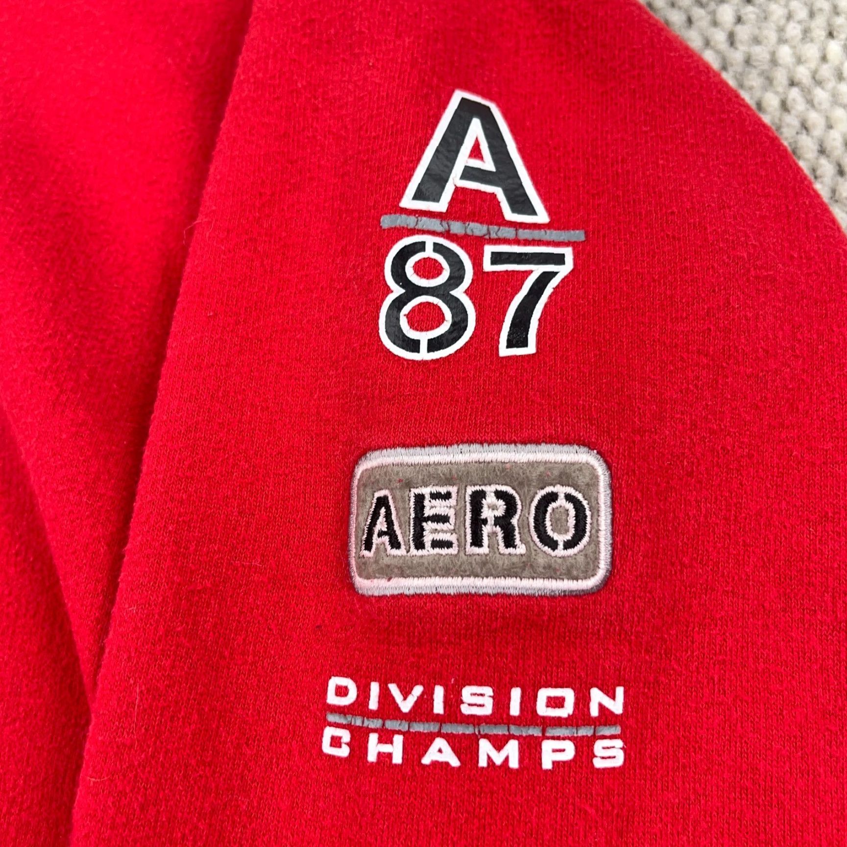 Aeropostale VINTAGE Aeropostale Hoodie Men L Red Sweatshirt 2000s Skate Punk Design Logo Embroidered USA 90s Cartoon Grunge Retro Pullover Crew Neck Size US L / EU 52-54 / 3 - 4 Thumbnail