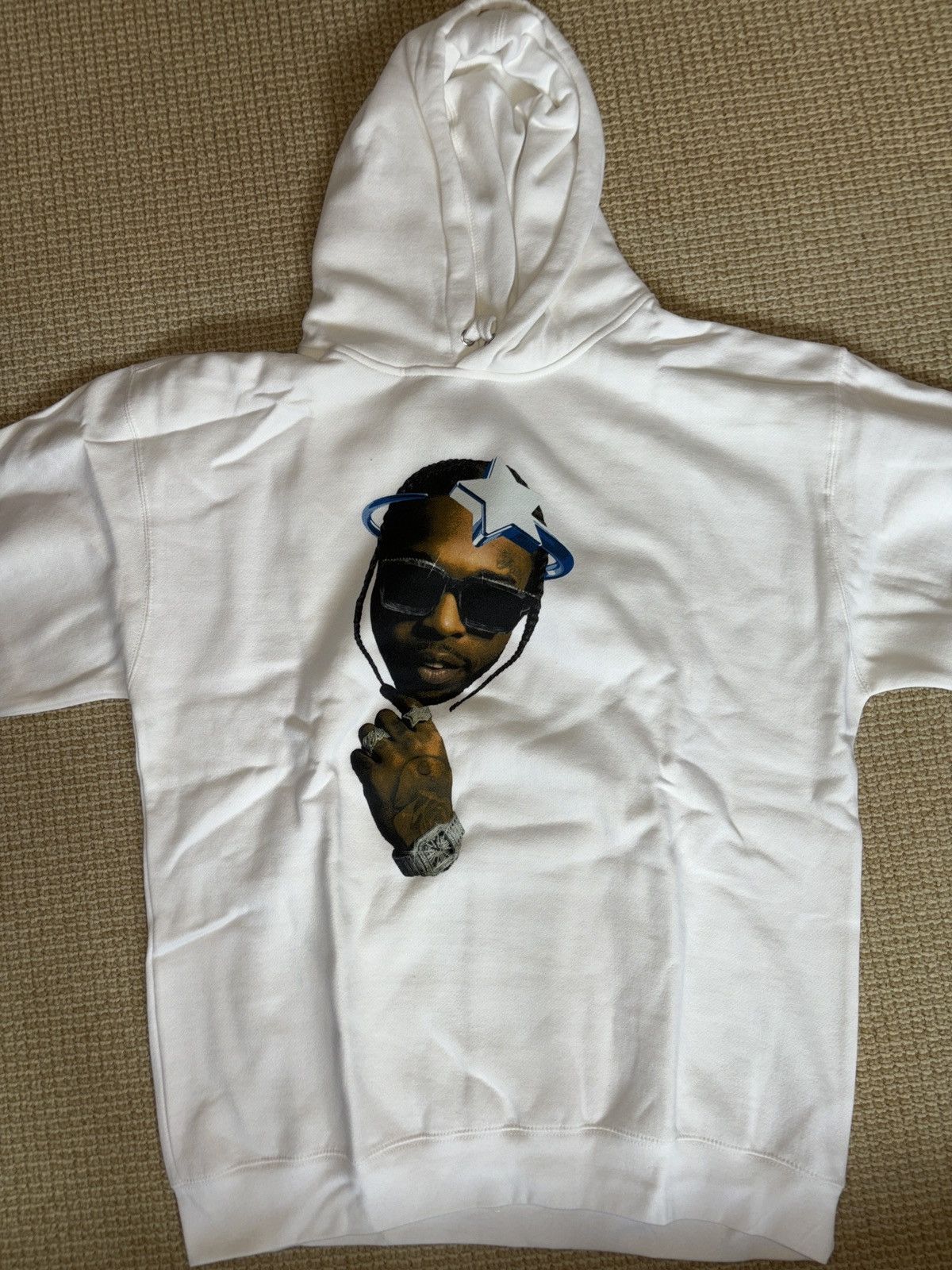 VLONE Pop Smoke Halo スウェット パーカー White ○関送無料○ Vlone Vlone x Pop Smoke Halo hoodie | Grailed