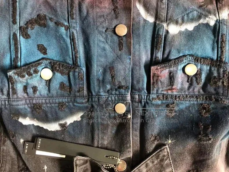 Amiri Amiri Size L Nightwolf Starry Sky Destruction Jacket Size US L / EU 52-54 / 3 - 6 Thumbnail