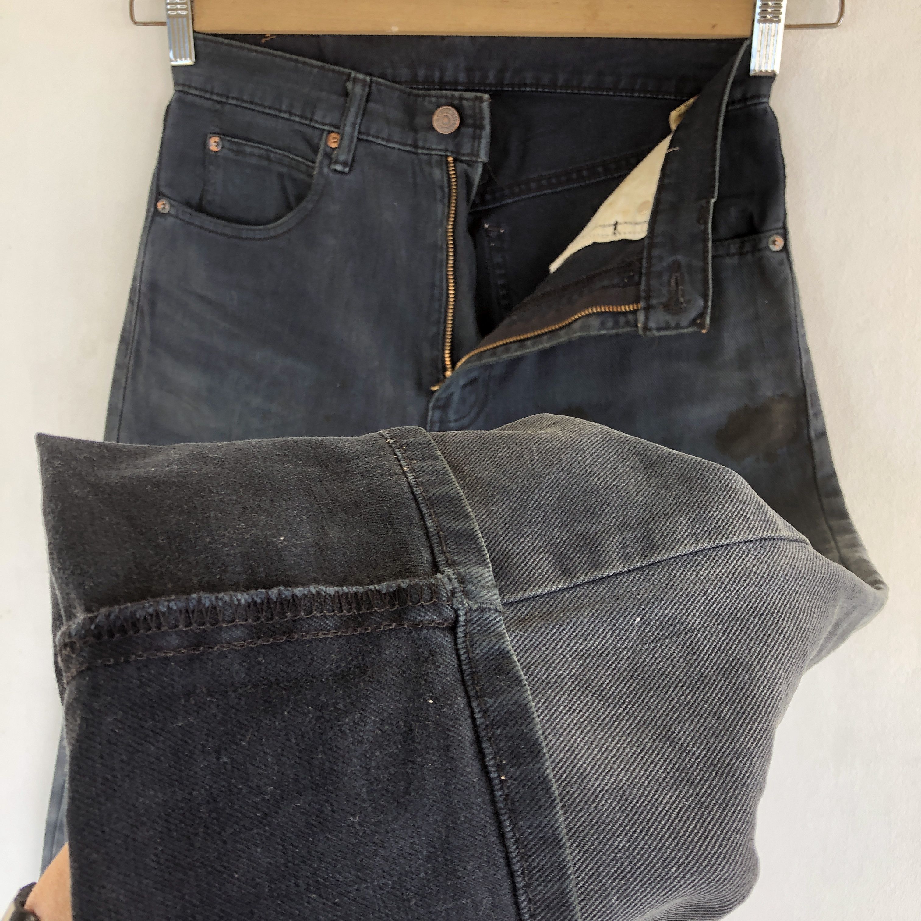 Levi's Vintage Levis 512 Jeans Super Black Levis 512 Denim Pants Size 28" / US 6 / IT 42 - 8 Thumbnail