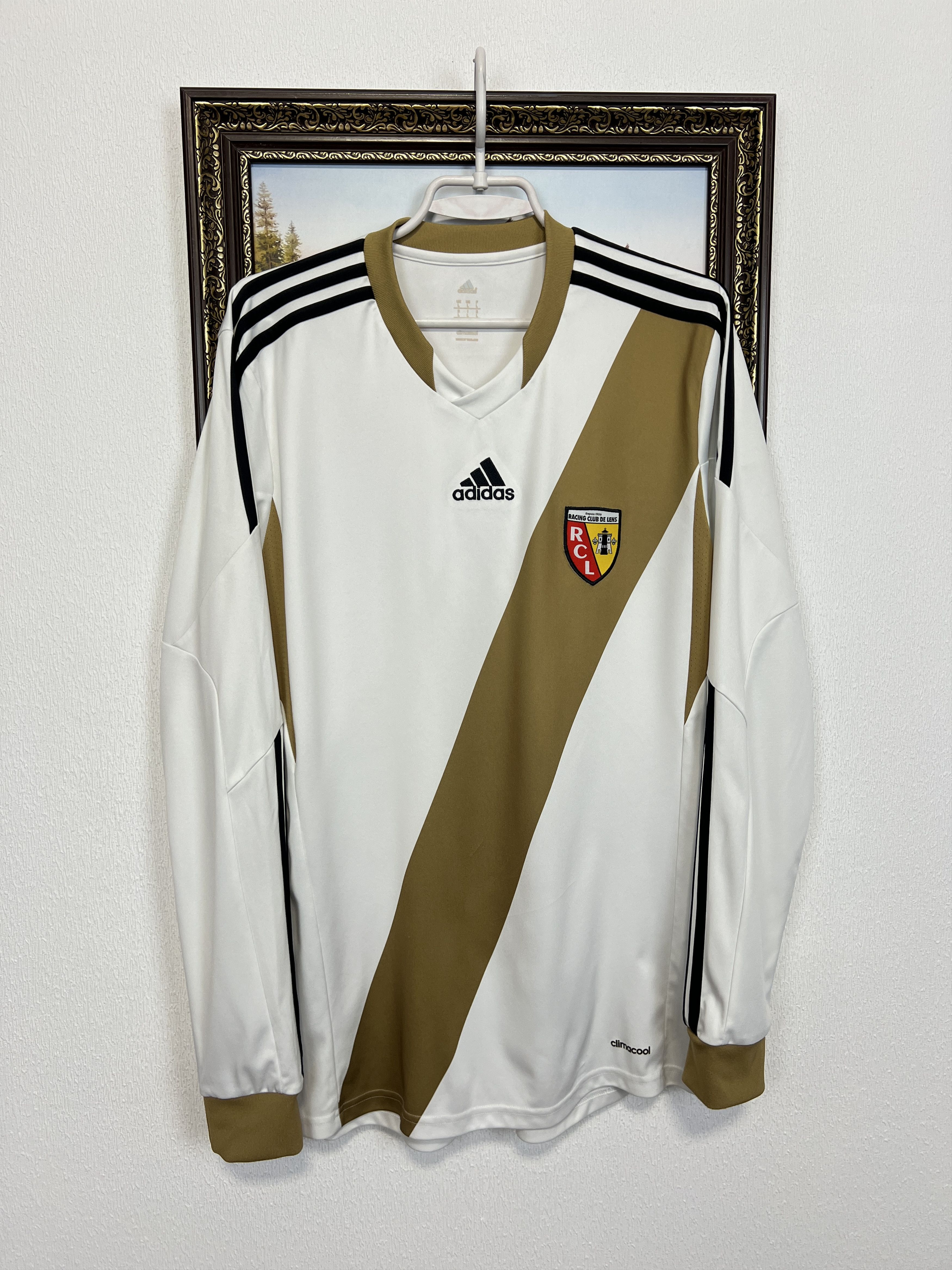 Adidas Lens Away football shirt Soccer Long Sleeve Jersey Trikot Size US L / EU 52-54 / 3 - 1 Thumbnail