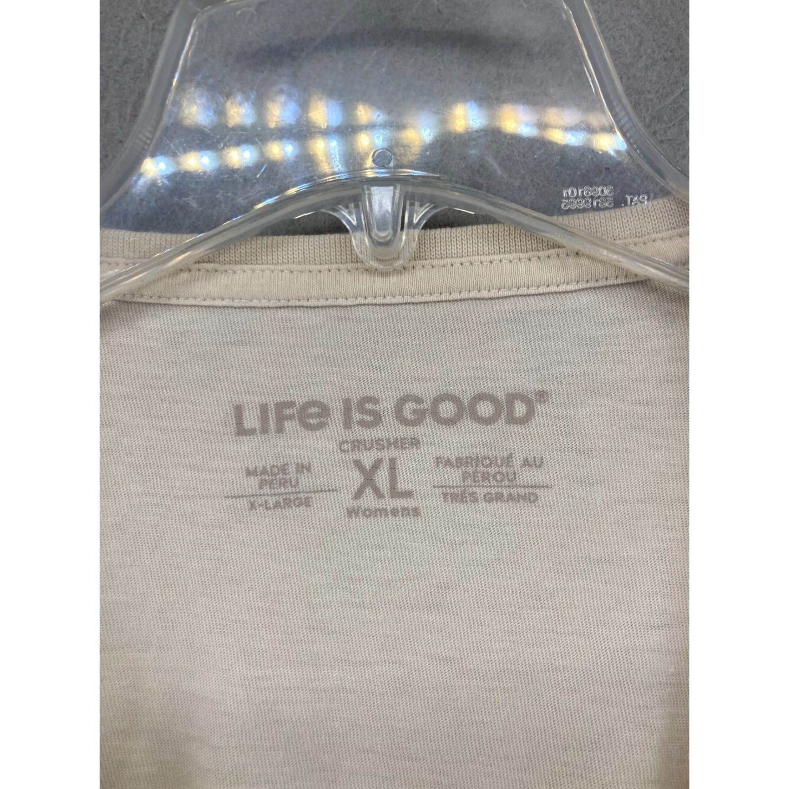 Life is Good Life is Good Womens TShirt XL Ivory Cream Beach Classic 90s (no, wait) Size XL / US 12-14 / IT 48-50 - 6 Thumbnail