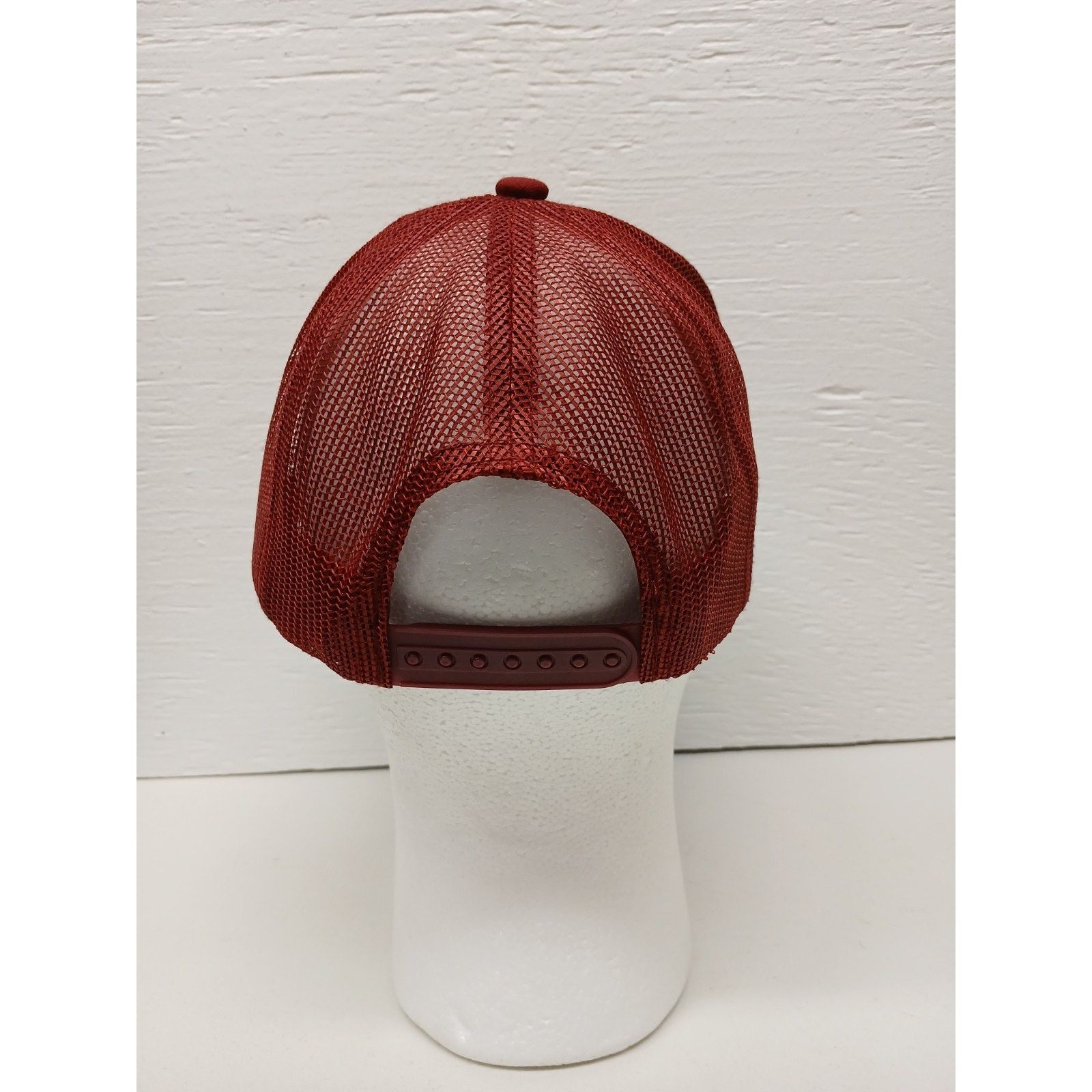 Bass Pro Shops Bass Pro Shops (OSFM) Red Snapback Mesh Trucker Hat Size ONE SIZE - 3 Thumbnail