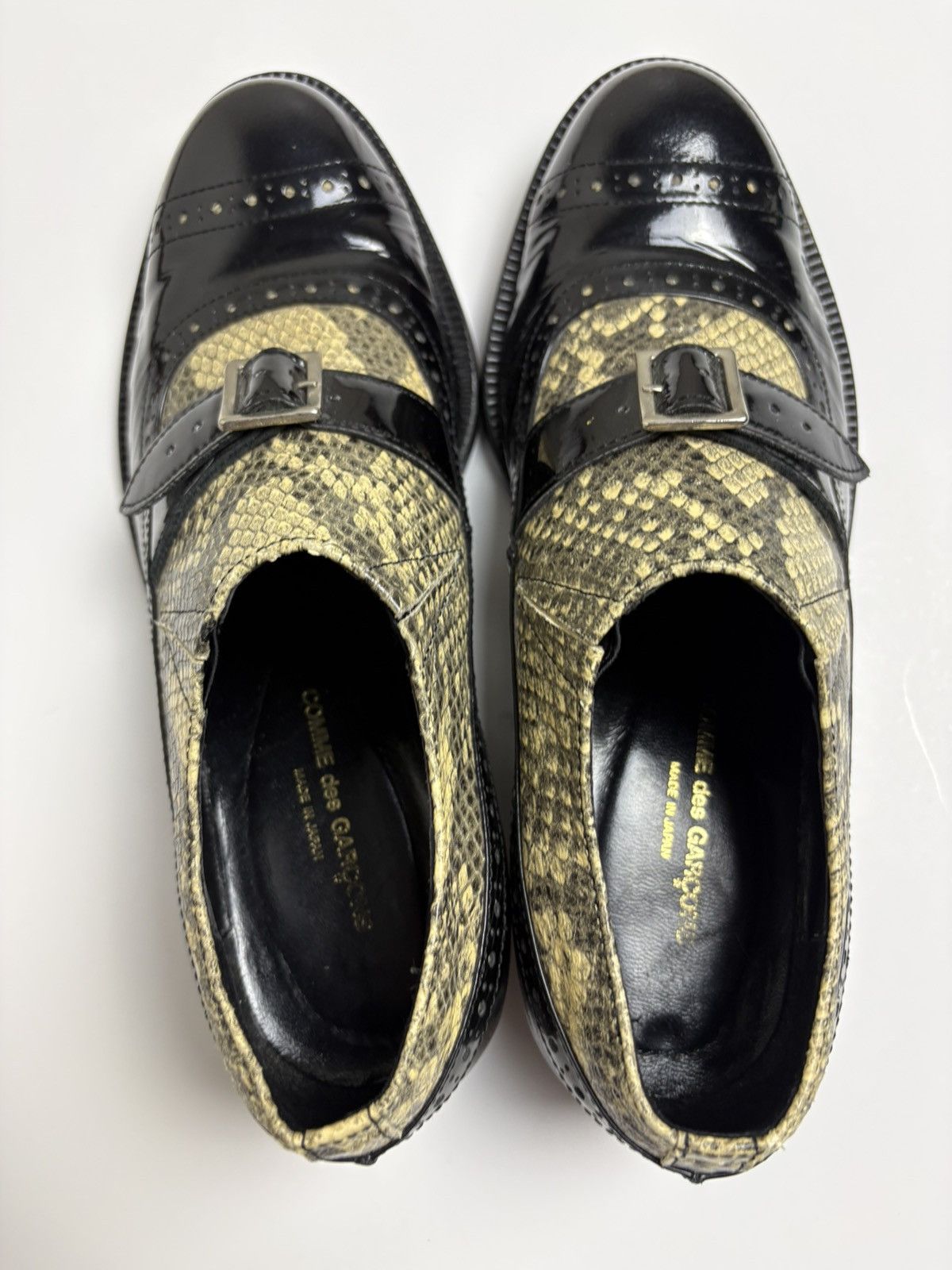 Comme des Garcons Comme des Garçons FW09 patent leather python shoes Size US 8.5 / IT 38.5 - 8 Thumbnail