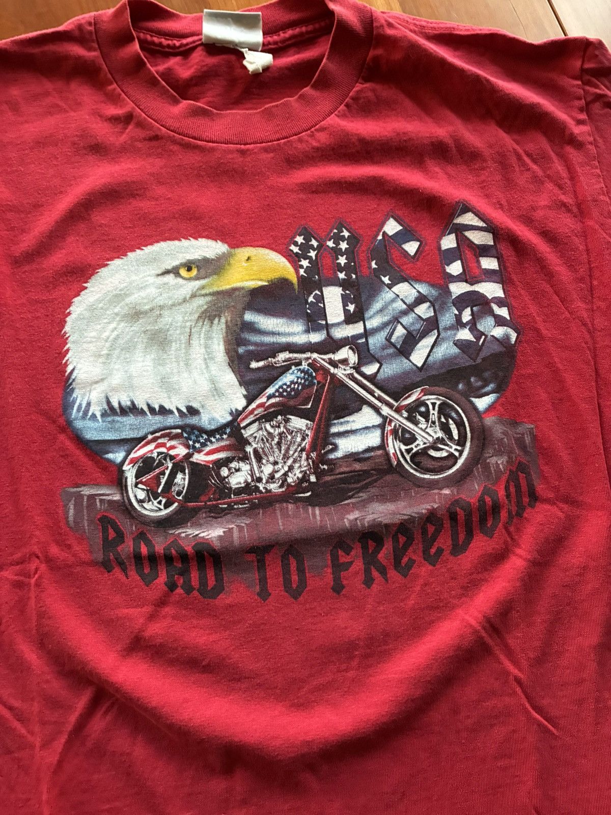 Vintage Vintage y2k biker graphic tee shirt Size US L / EU 52-54 / 3 - 1 Thumbnail