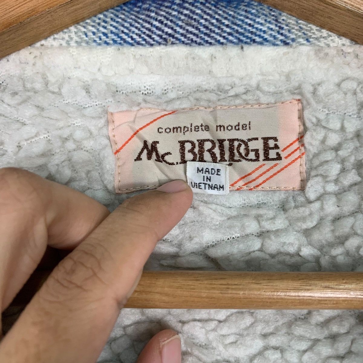 Flannel Mc. BRIDGE Shadow Plaid Sherpa Flannel #0219-C10 Size US M / EU 48-50 / 2 - 15 Thumbnail