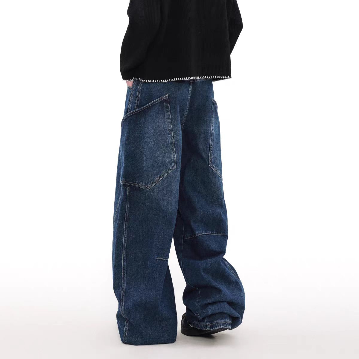 Japanese Brand × Jean Vintage Big Pocket Machete Loose Jeans Size US 32 / EU 48 - 4 Thumbnail