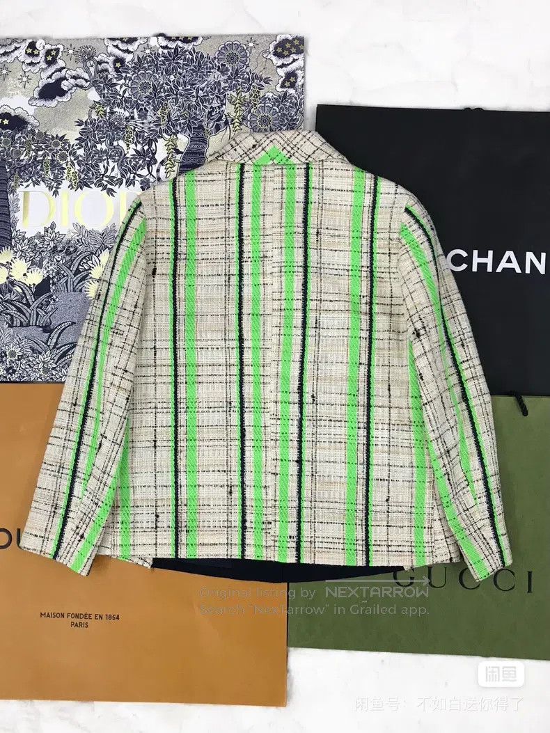 Maison Margiela Maison Margiela Fluorescent green MM6 plaid jacket Size XS / US 0-2 / IT 36-38 - 1 Thumbnail